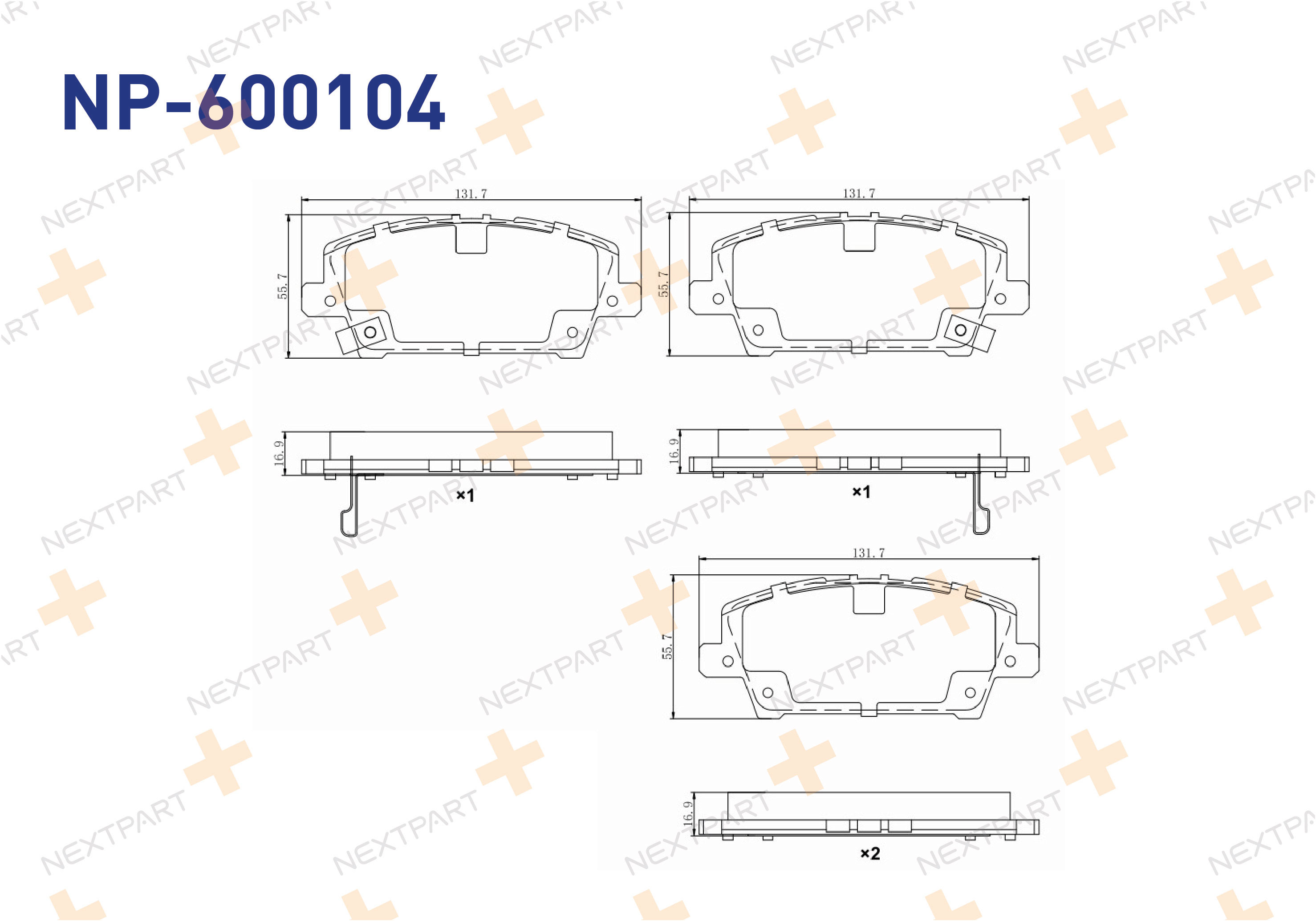 FREN BALATASI ON CIVIC VIII (2005>) CIVIC - OEM: 45022-SMG-E00 45022-SMG-E01 | Alt: 37529 P28037
