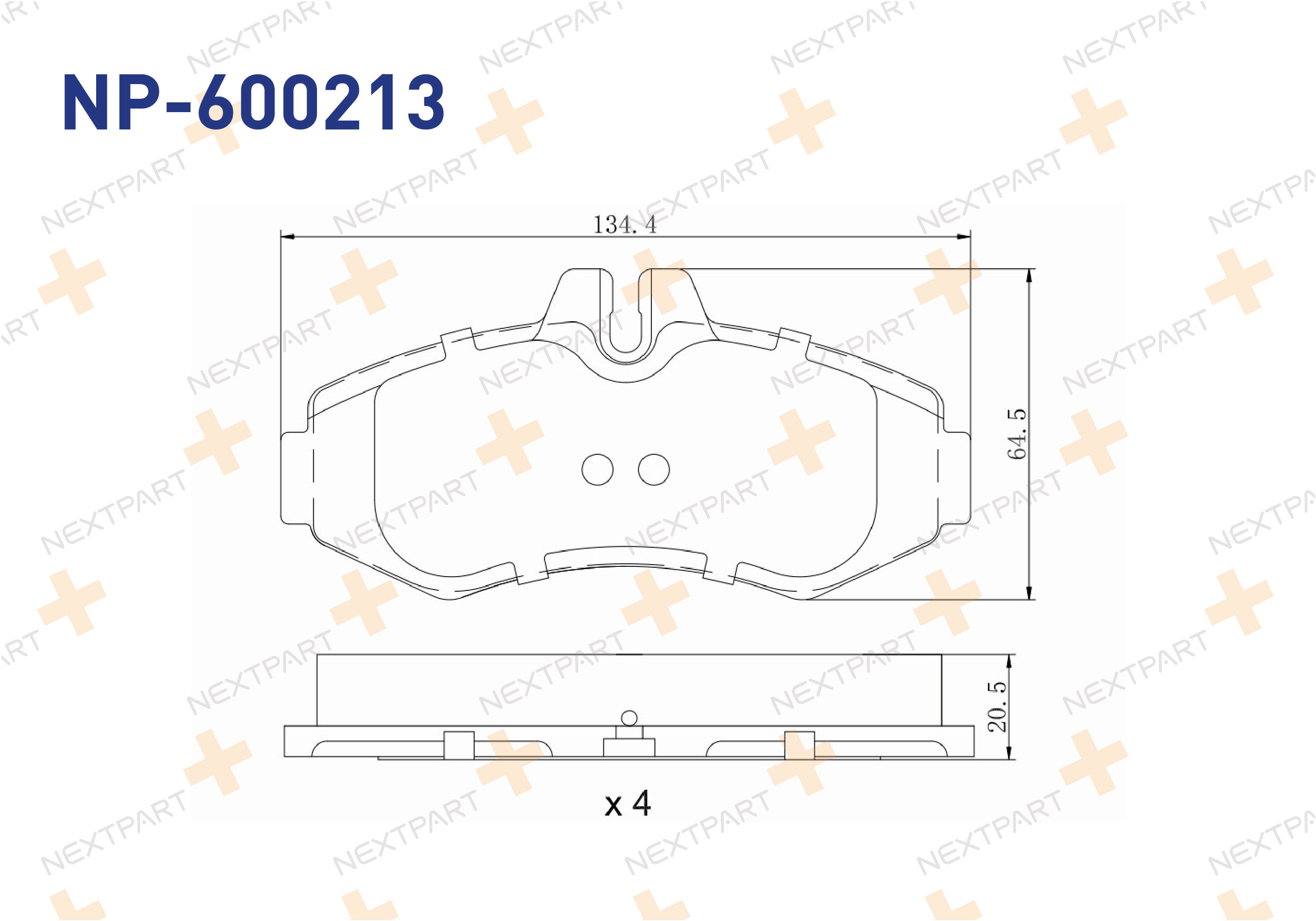 FREN BALATASI ON VITO (638) (1996>2003) V-SERISI (6382) (1996>2003) - OEM: A 003 420 54 20 A 003 420 01 20 | Alt: 230222052 070100