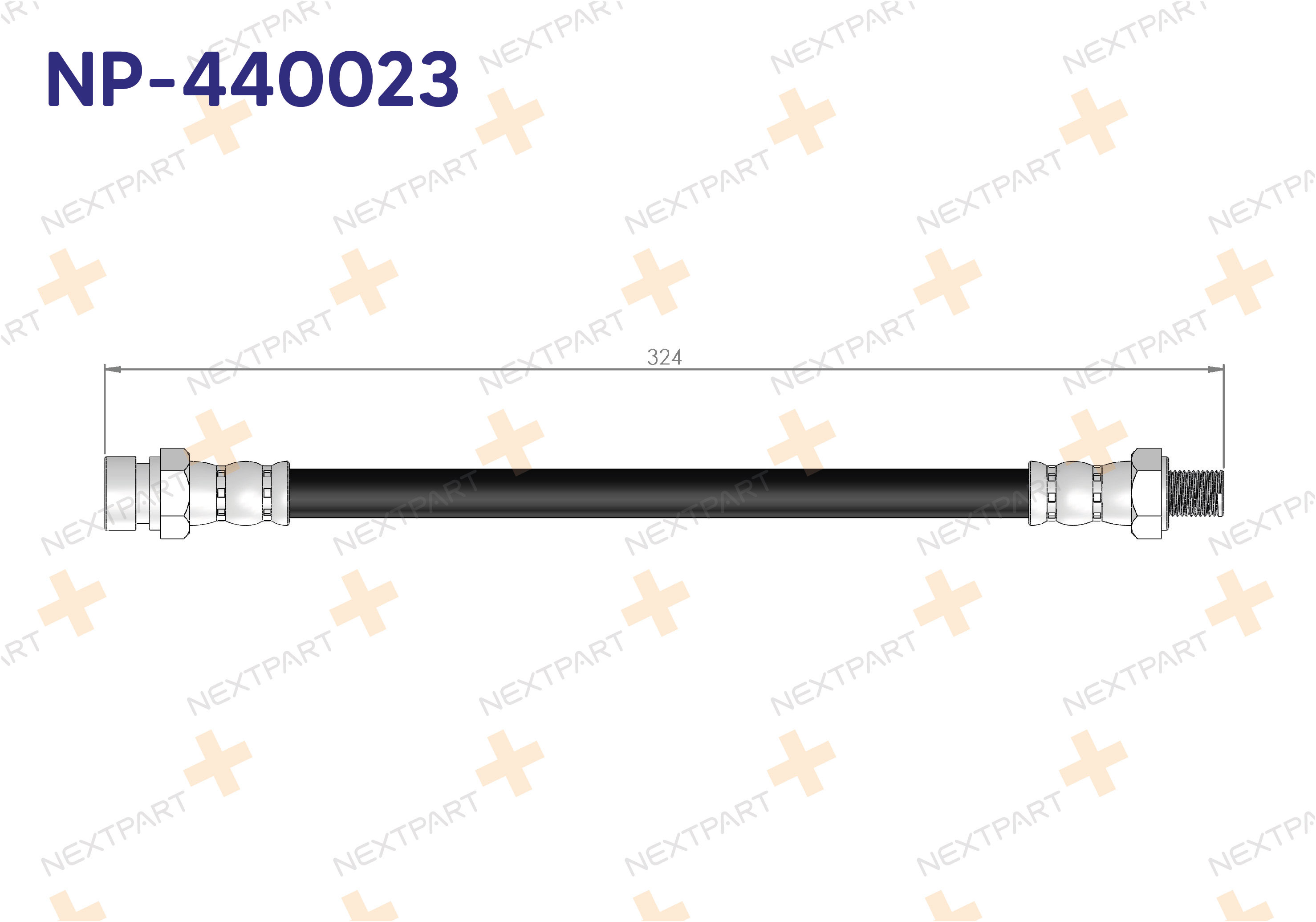 FREN HORTUMU ARKA R12 - OEM: 7701365434 7701452077 | Alt: 7701452077 7700639138