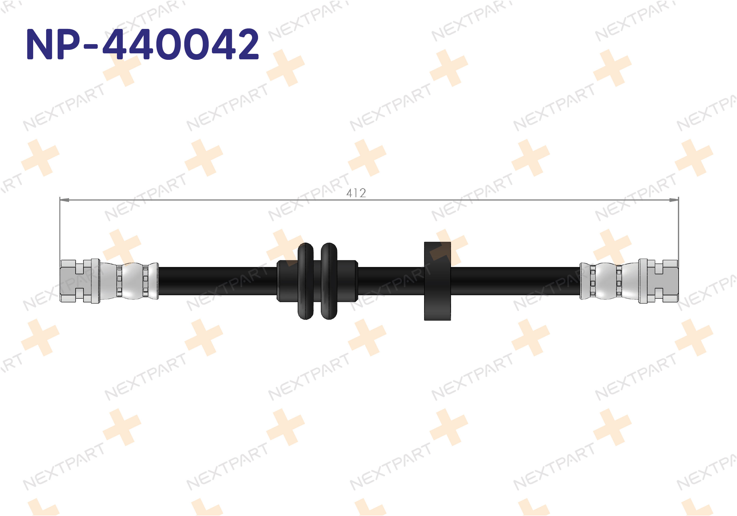FREN HORTUMU ON LAGUNA II 2001-2007 LAGUNA - OEM: 332293749544 77 01 050 070 | Alt: SL5641 80009