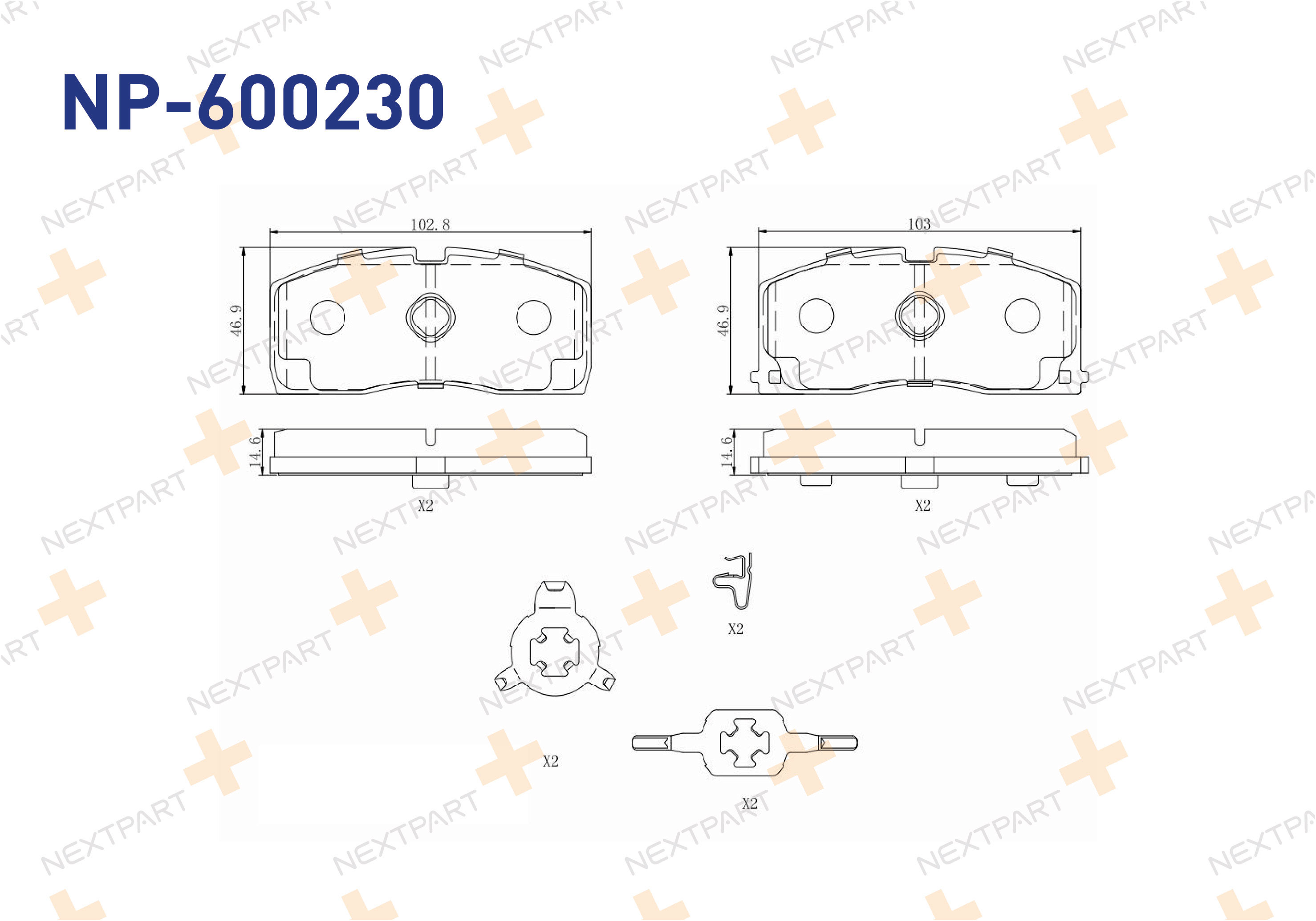 FREN BALATASI ON GEELY CK MR (2005>) - OEM: 04491-87705-000 | Alt: 04491-87705-000
