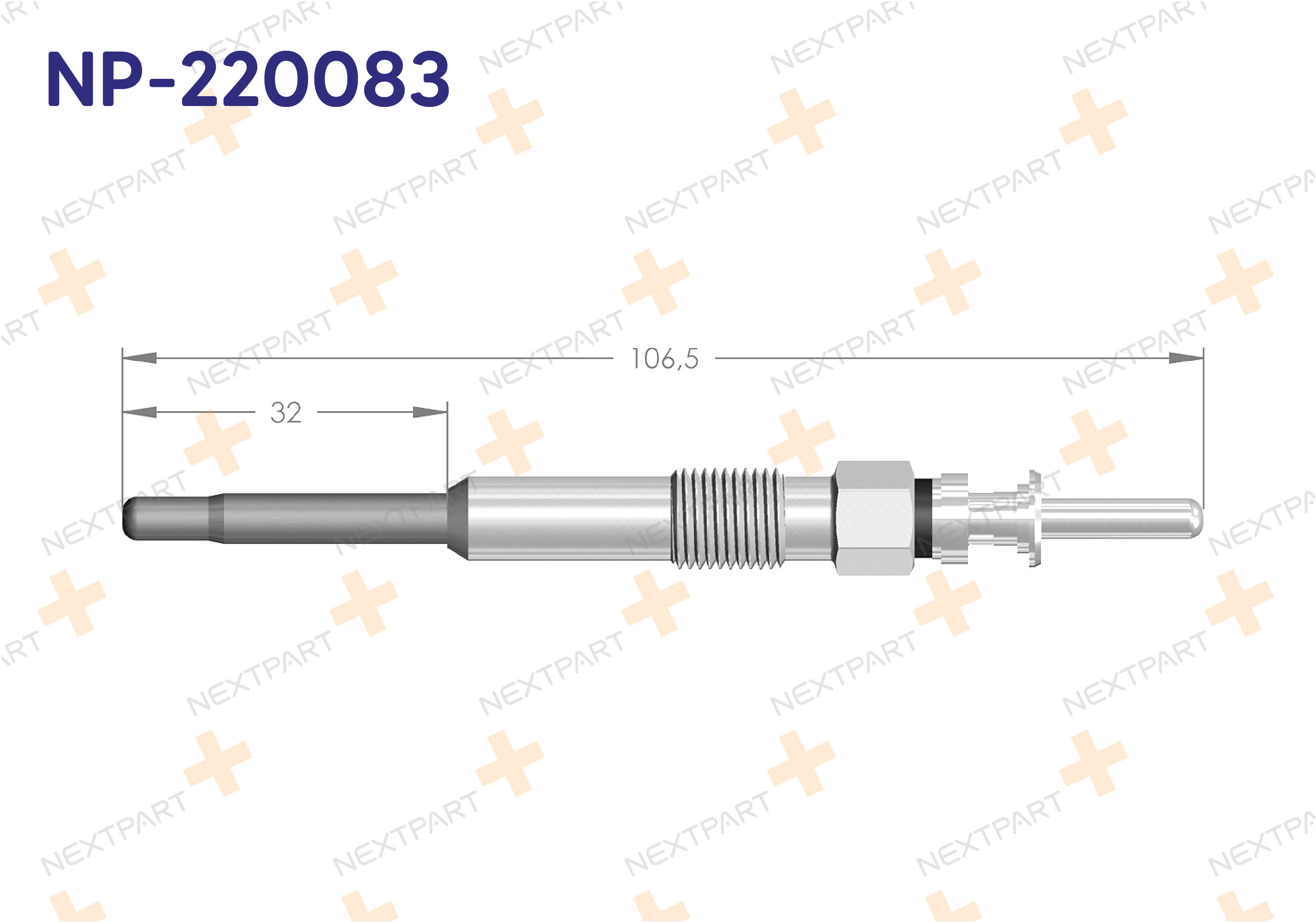 KIZDIRMA BUJISI 3 SERISI (E46) 5 SERISI (E39) X5 (E53) OMEGA B 2.5 DTI - OEM: 12 23 2 248 059 401442705280 | Alt: 109G 0 250 202 103