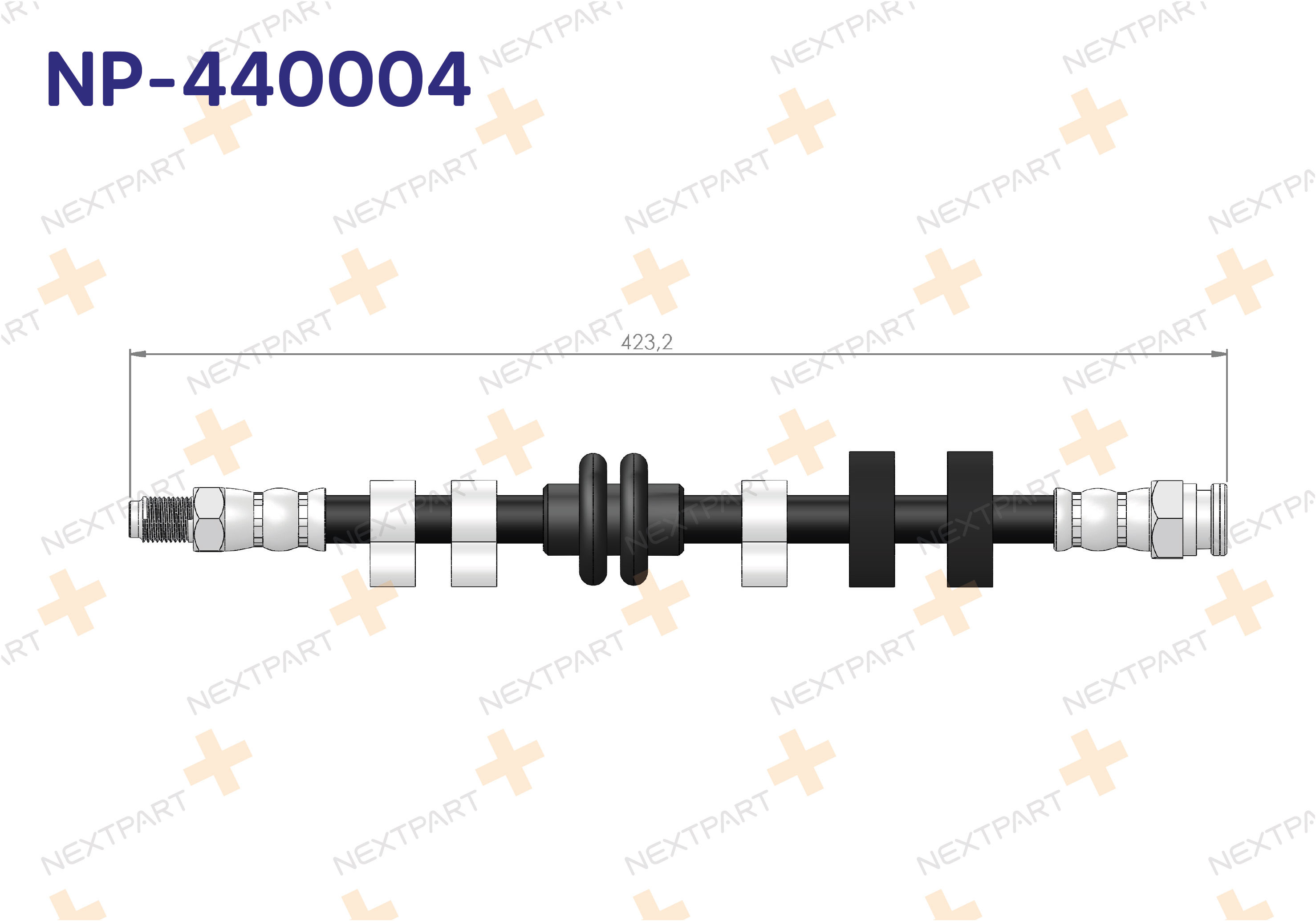 FREN HORTUMU ON SOL TEMPRA TIPO 1992-1999 - OEM: 7609088 7655155 | Alt: 7655155 7609088