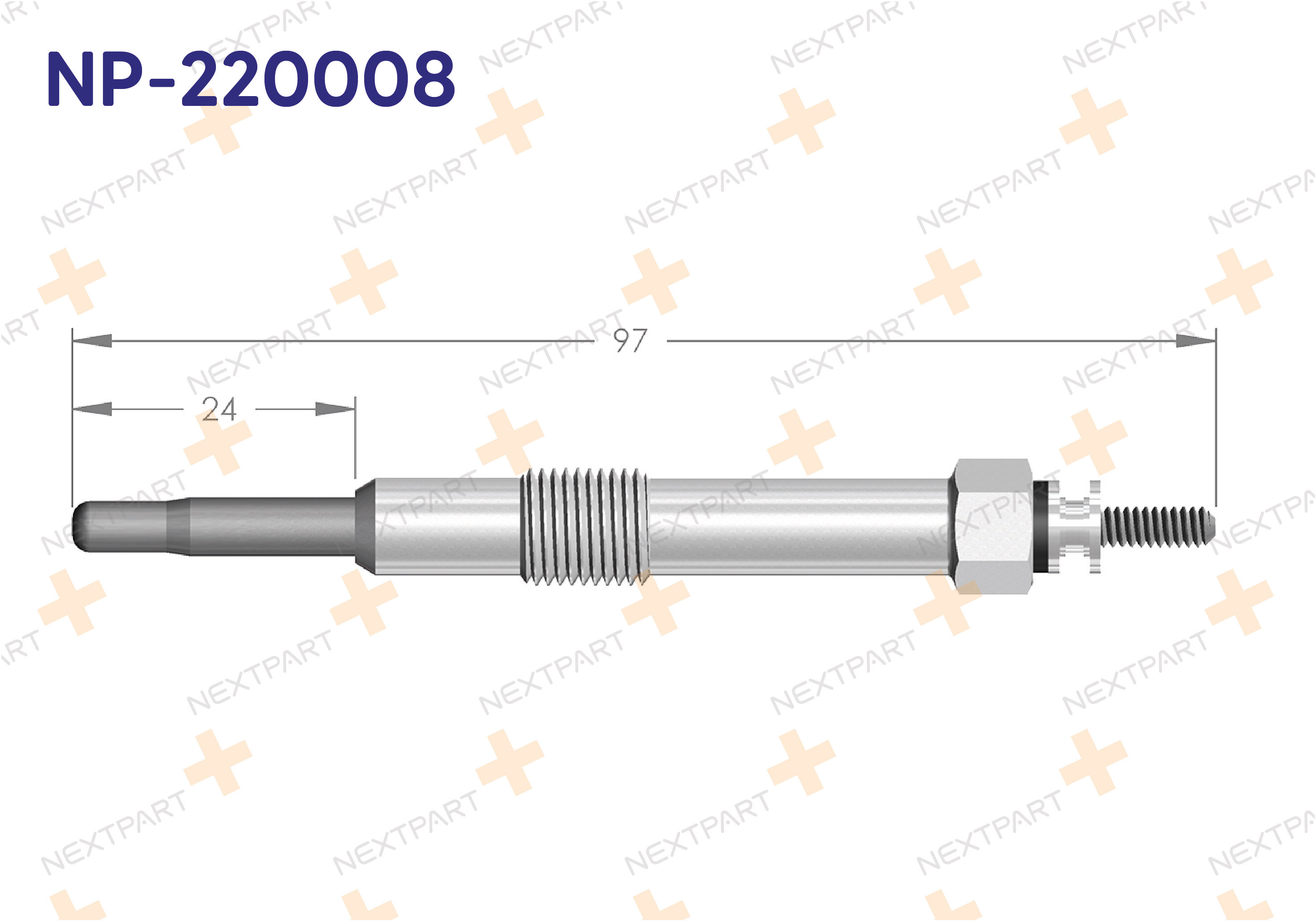 KIZDIRMA BUJISI MAREA ALFA ROMEO 159 1.9 JTD - OEM: 46451951 71734087 | Alt: 0 250 202 028 GLP032