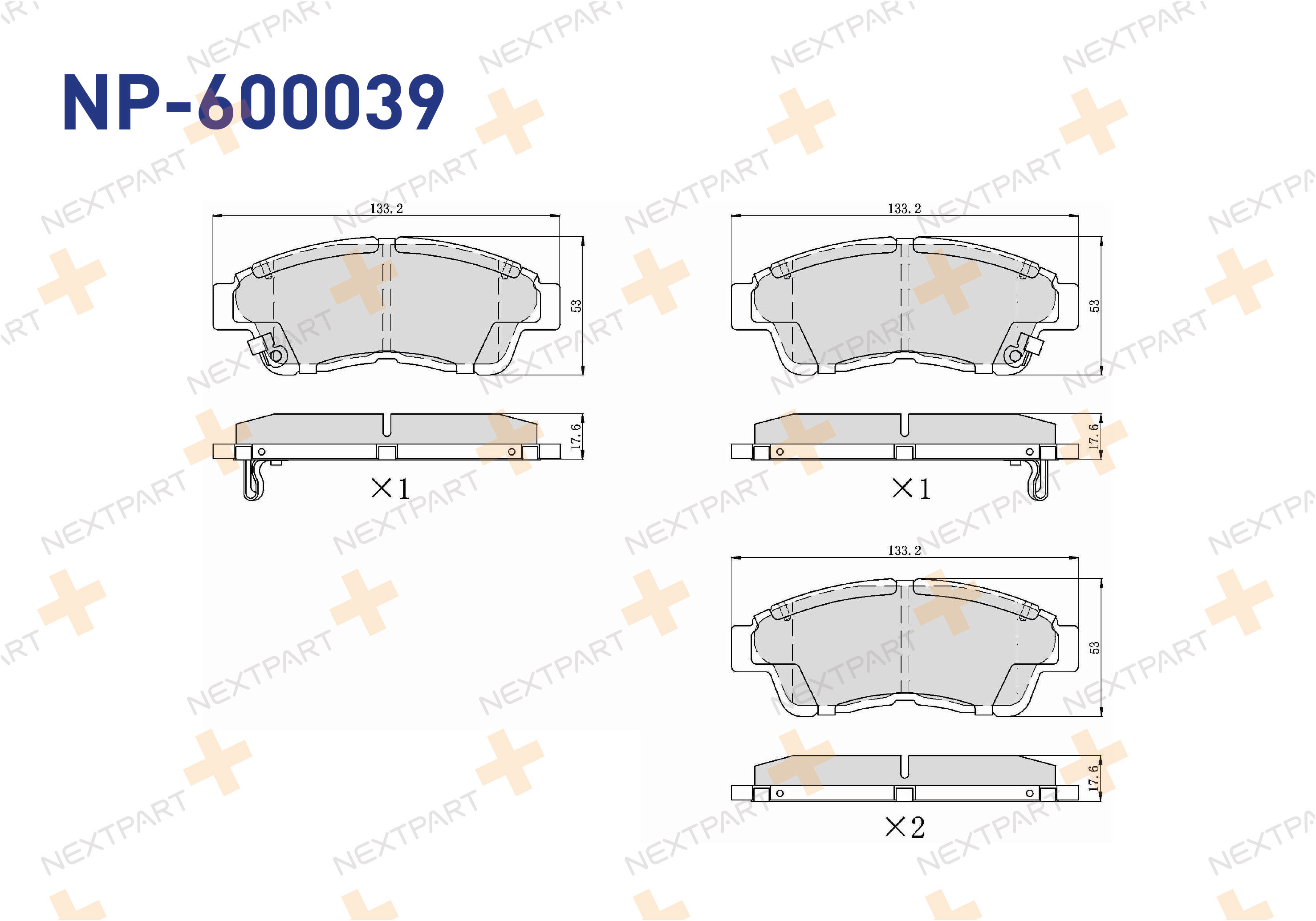 FREN BALATASI ON CAMRY (1991>1997) CAMRY (1996>2001) CARINA E (T19) (1992>1997) CARINA II (T17) (1987>1992) COROLLA (AE100-AE101) (1993>1998) CORONA (1992>1997) RAV4 I (1994>2000) ENJEKSIYONLU COROLLA RAV4 - OEM: 04465-05010 04465-12110 | Alt: 36535OE 36777
