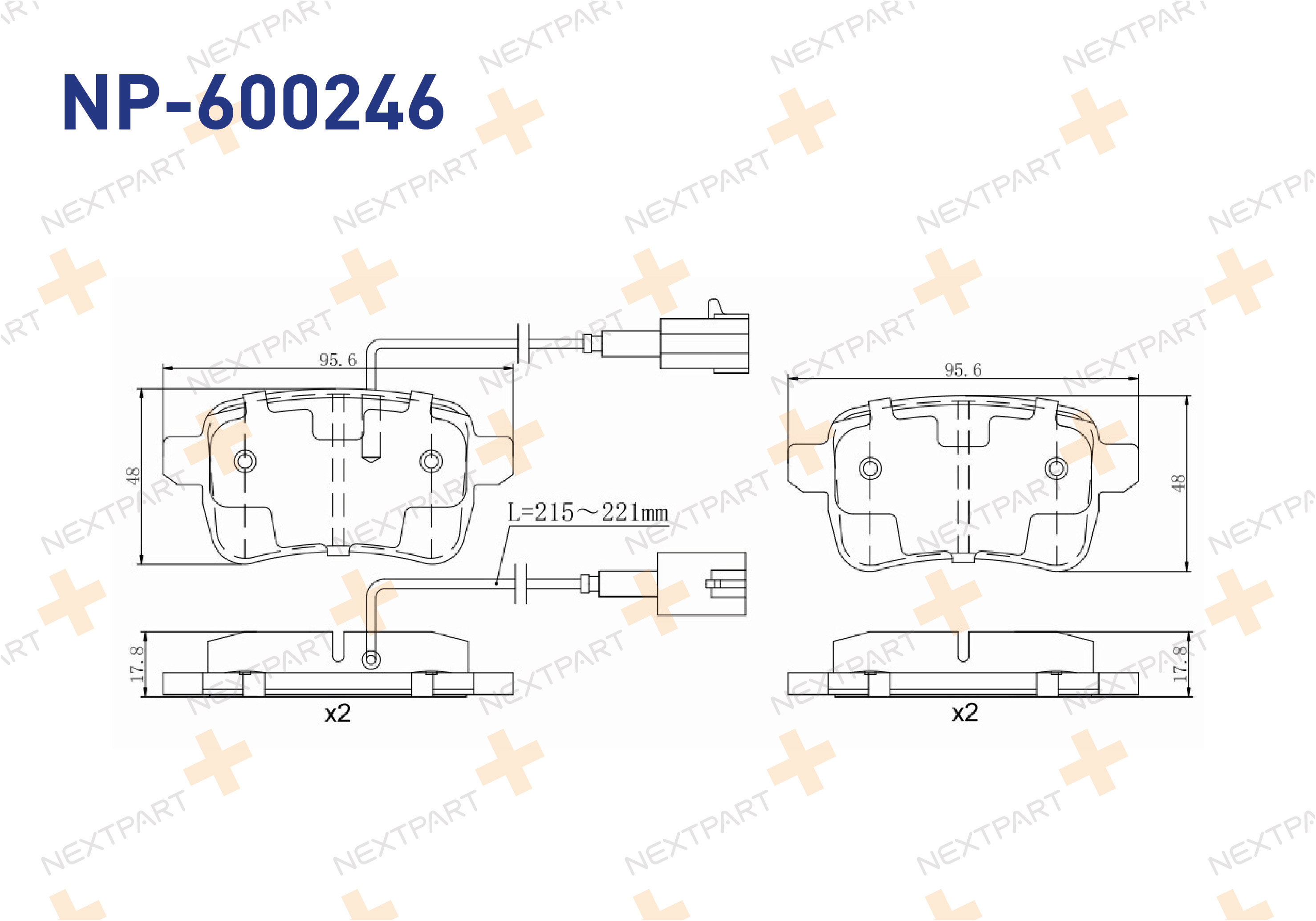 FREN BALATASI ARKA GIULIETTA (2010>) FISLI - OEM: 77365357 71770092 | Alt: 9005488 BL2653A1