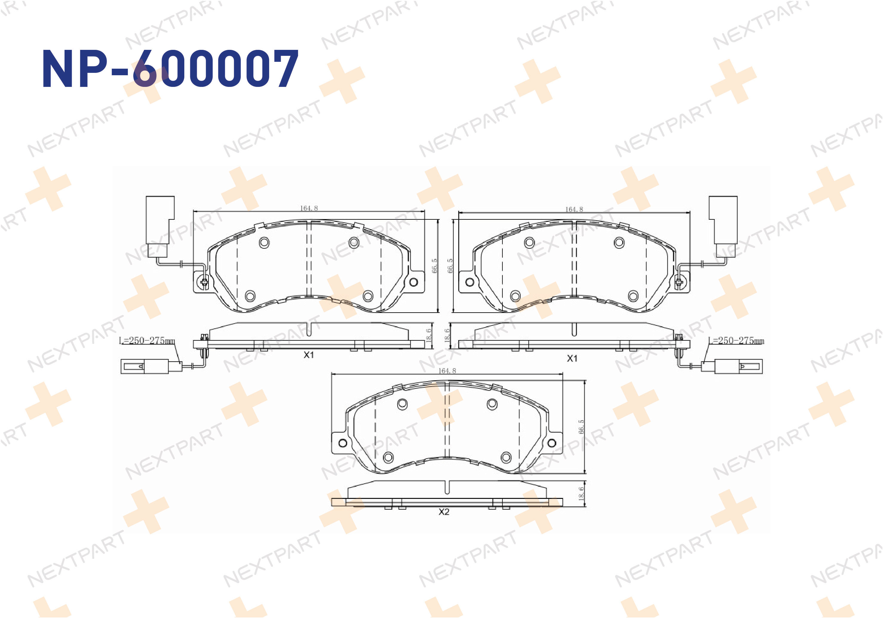 FREN BALATASI ON TRANSIT V347 (2006>) AMAROK (2010>2017) ARKADAN CEKISLI AMAROK TRANSIT - OEM: 1371402 1433952 | Alt: 37558 BPFO-1014