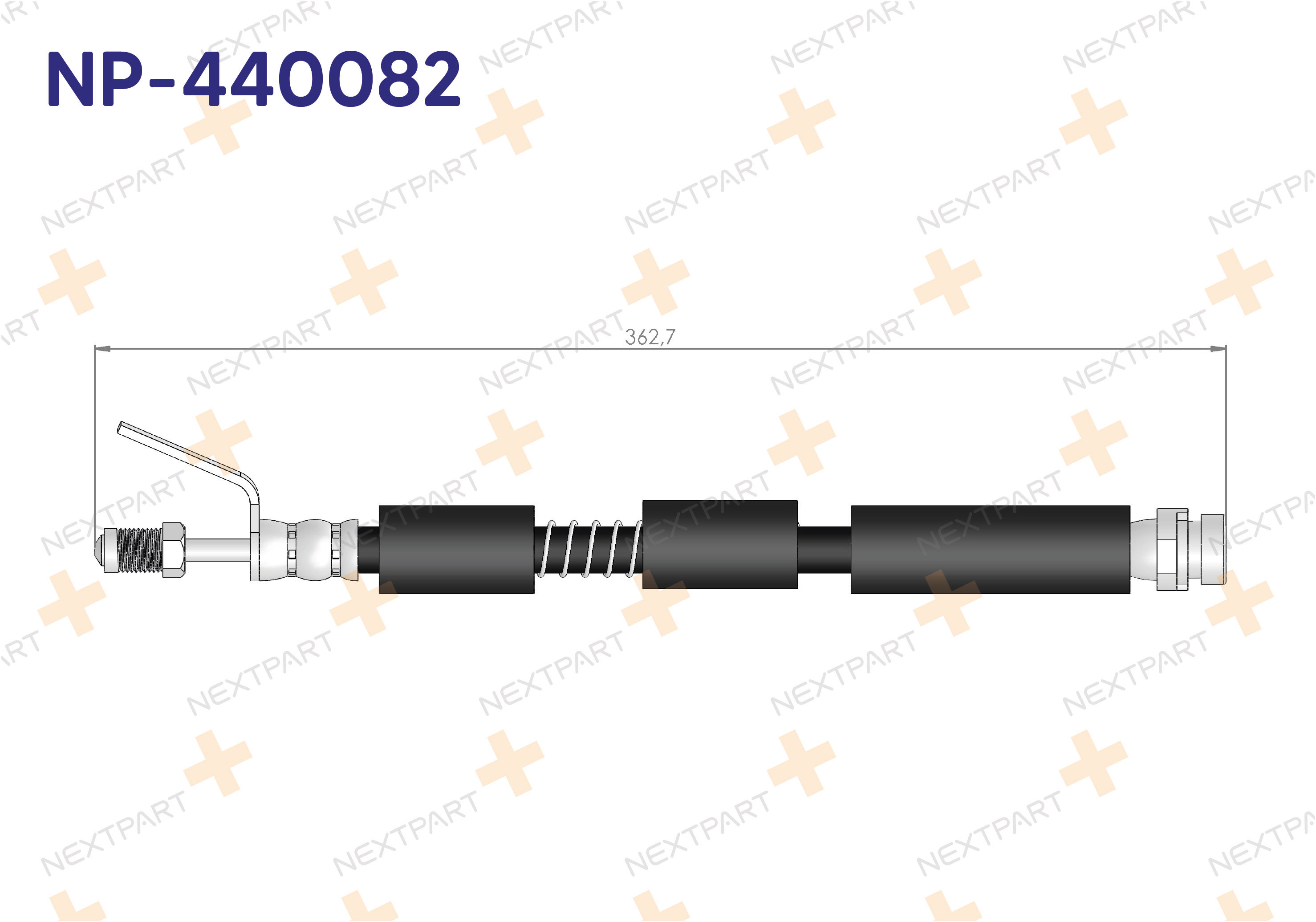 FREN HORTUMU ON CONNECT 2002-2013 CONNECT - OEM: 2T142078AG 2T142078AH | Alt: 80354 HOS3678