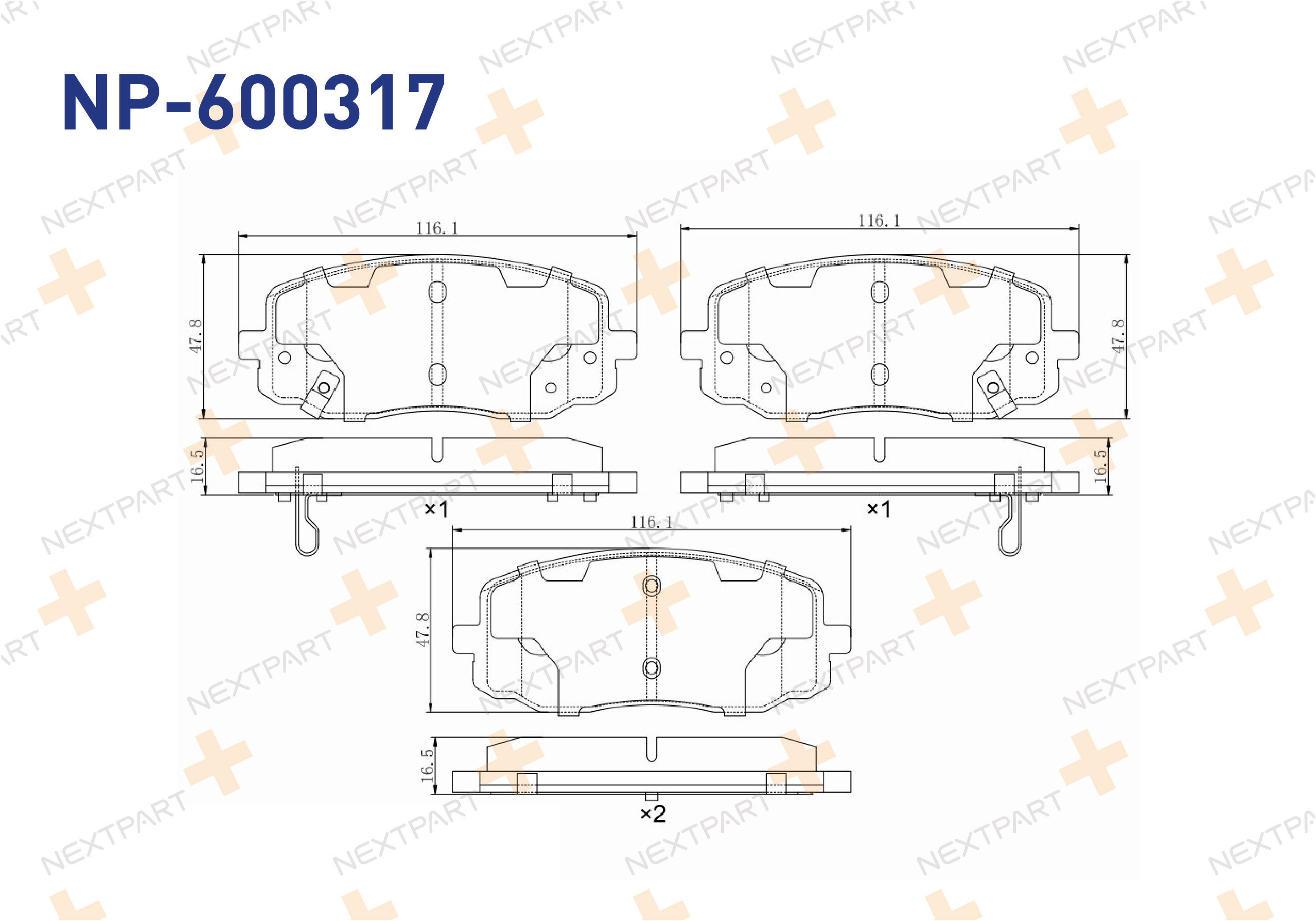 FREN BALATASI ON I10 (2007>2013) I20 (2008>2014) PICANTO (2004>2011) - OEM: 58101-07A20 58101-07A10 | Alt: N-1264 810090