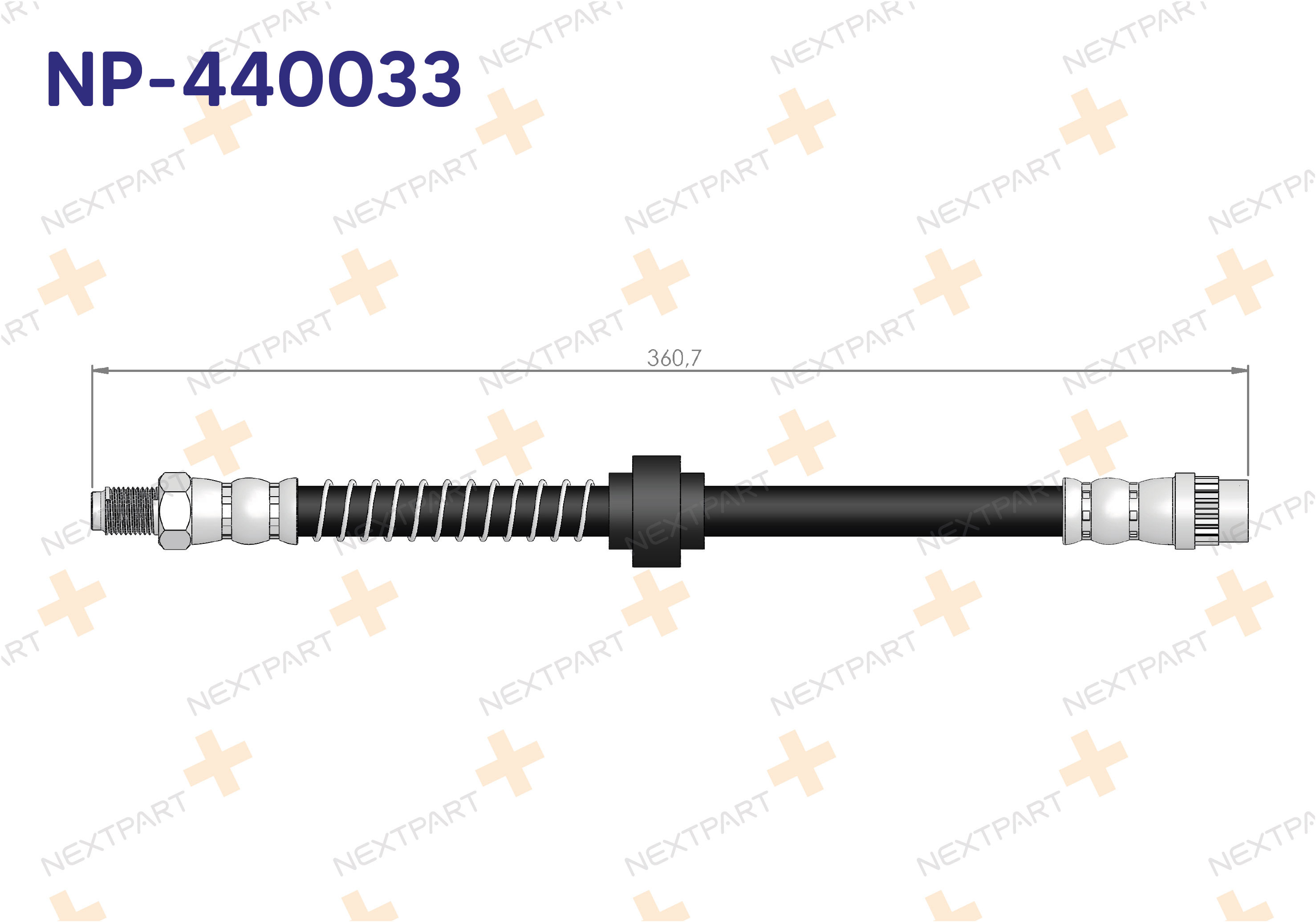 FREN HORTUMU KANGOO 1998-2008 KANGOO - OEM: 7700304968 7700313596 | Alt: SL5207 8942