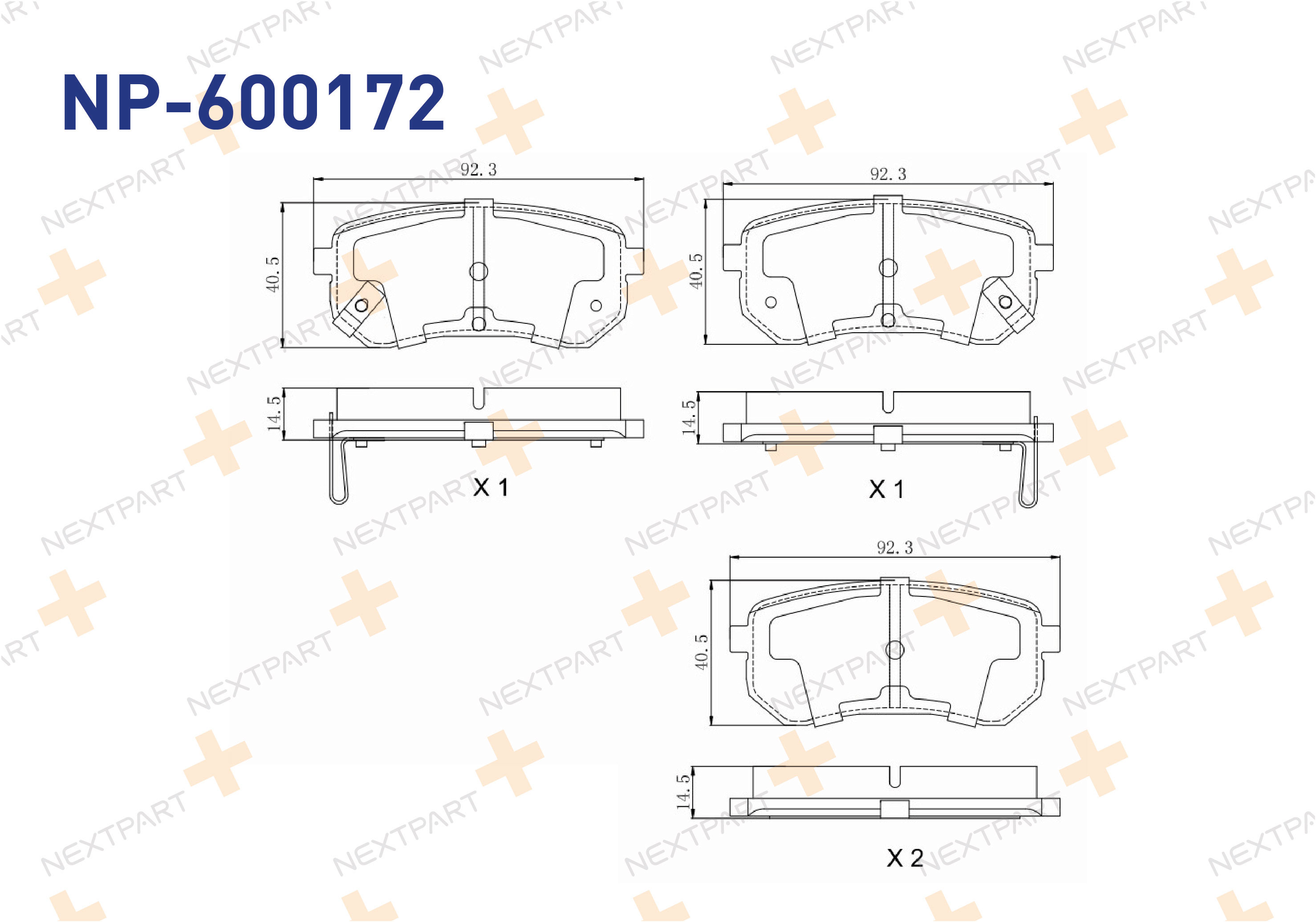 FREN BALATASI ARKA I10 (2007>2013) PICANTO (2004>2011) - OEM: 58302-07A10 58302-0XA00 | Alt: LP1976 33 10 7476