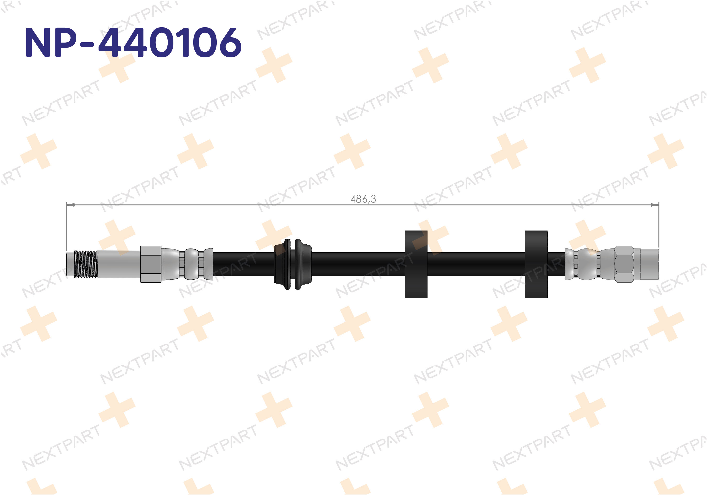 FREN HORTUMU ON GOLF III 1991-1999 CADDY II 1995-2004 POLO CLASSIC 1995-2006 GOLF CADDY POLO - OEM: 6K0 611 701 332293723727 | Alt: SL3587 C81008ABE