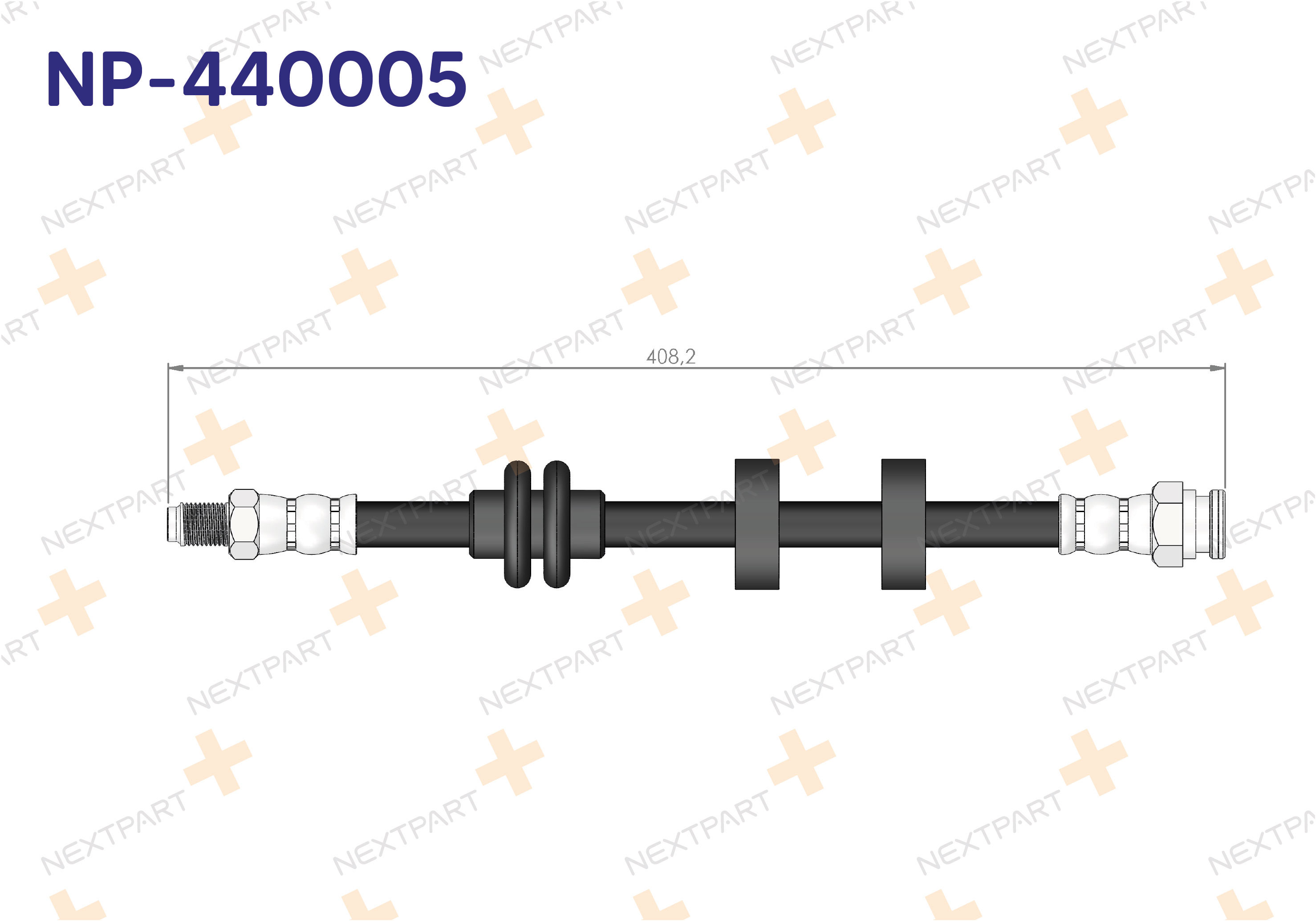FREN HORTUMU ON SAG TEMPRA TIPO 1992-1999 - OEM: 7609087 7655156 | Alt: SL3438 HOS3214