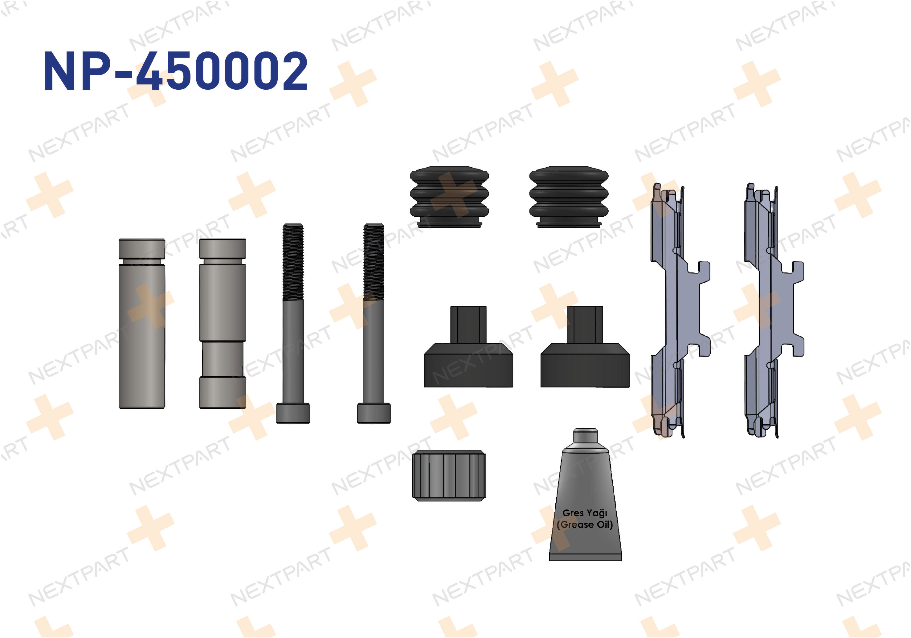 FREN KALIPER TAMIR TAKIMI SACLI ON CRAFTER SPRINTER - OEM: 55182506 2E0615102B | Alt: 2E0615102B A68064359AA