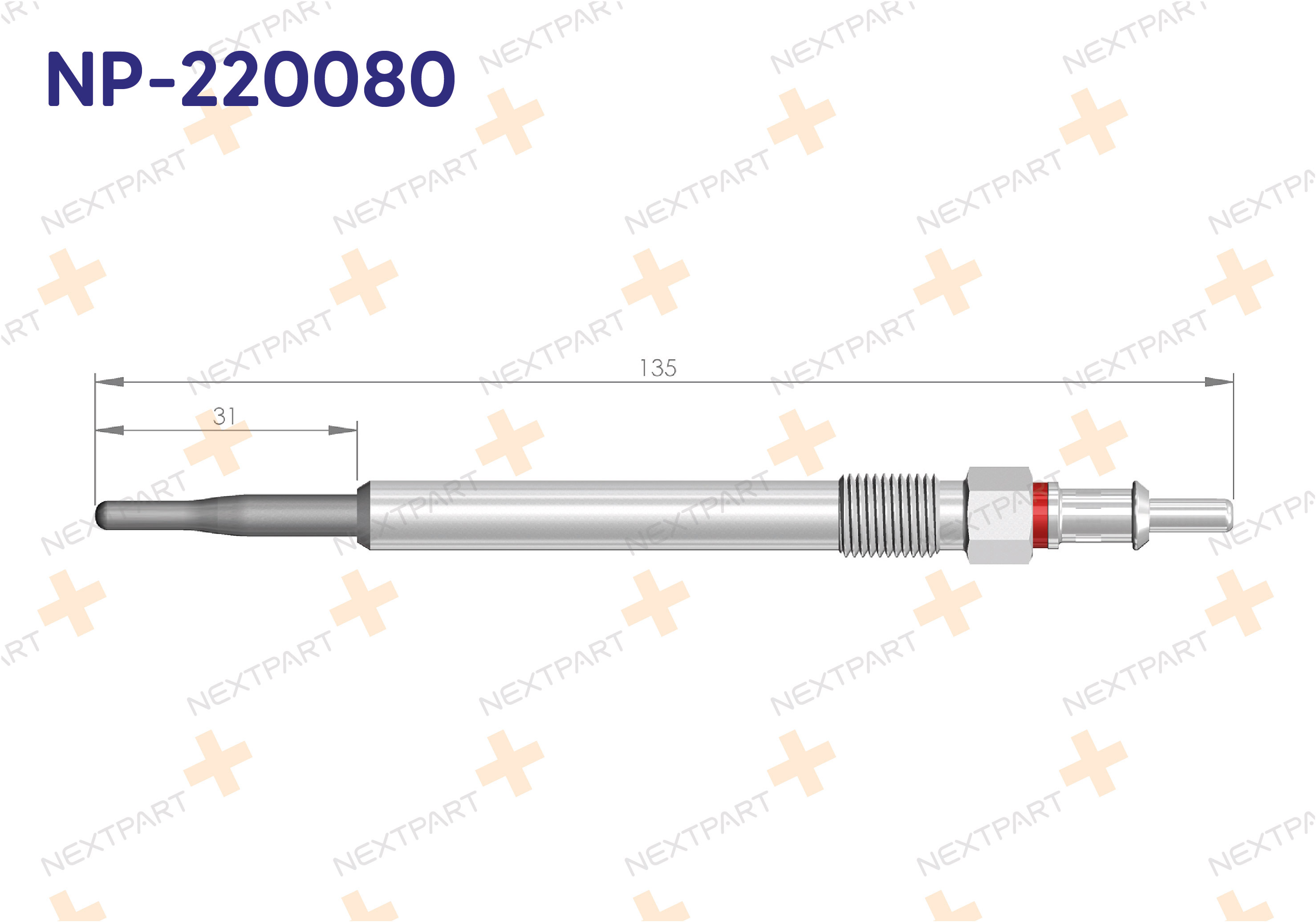 KIZDIRMA BUJISI C SERISI (W203) - OEM: 401442707424 001 159 52 01 | Alt: CH704 DG 192