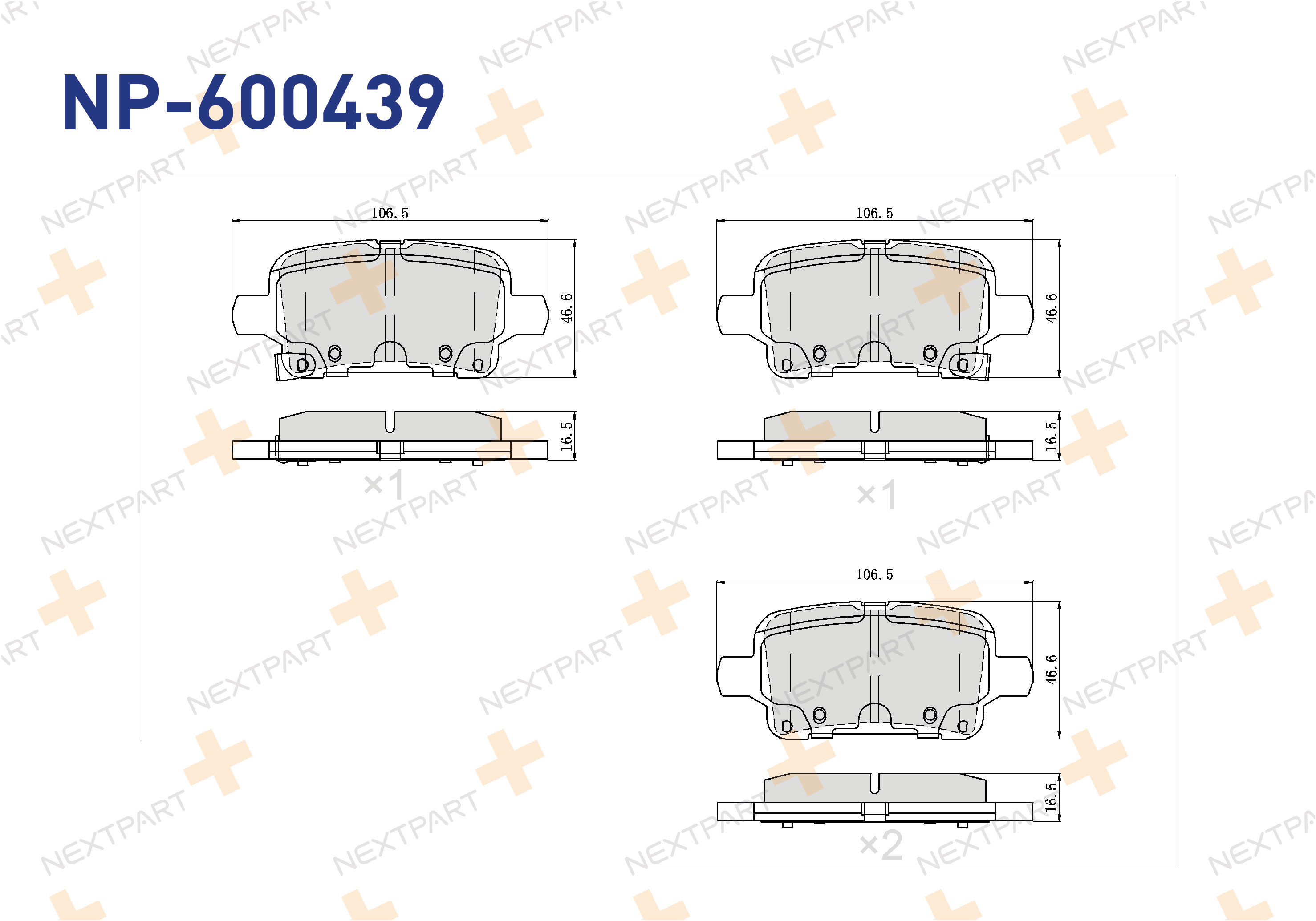 FREN BALATASI ARKA 17 JANT INSIGNIA B (2017>) INSIGNIA - OEM: 13517515 | Alt: 13517515