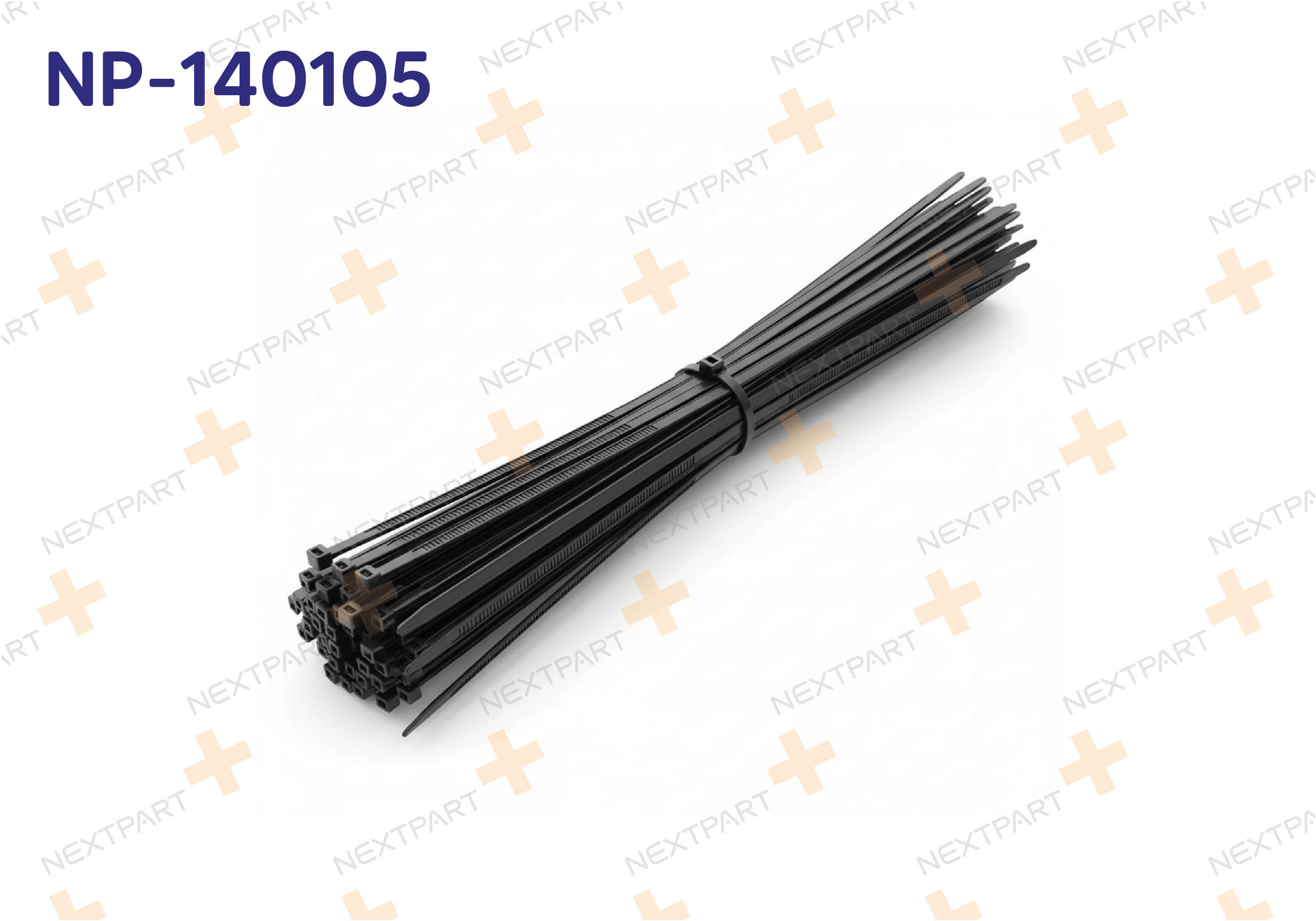 PLASTIK CIRT KELEPCE SIYAH 2.5 X 200 - OEM: NP-140105 | Alt: NP-140105