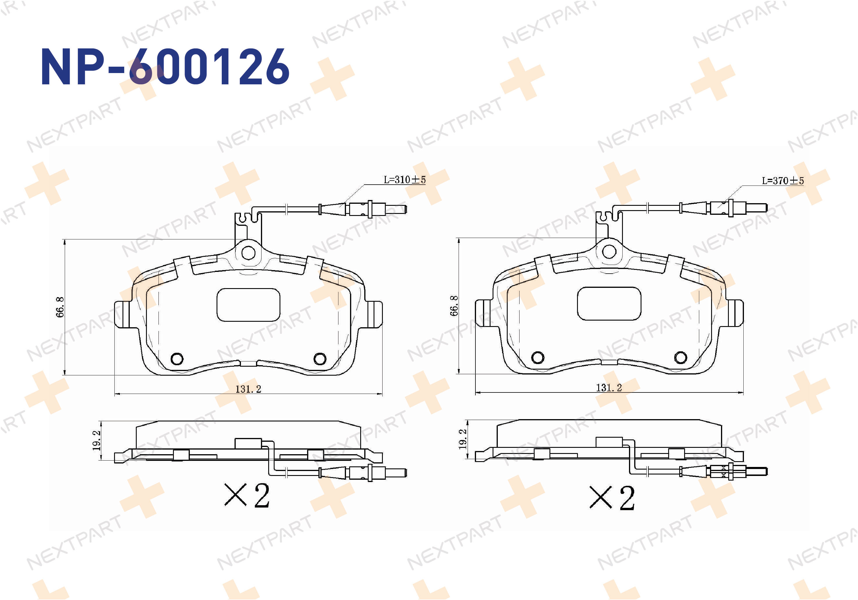 FREN BALATASI ON 407 (2004>) FISLI 407 - OEM: 4253 47 4254 22 | Alt: 37430 37430OE
