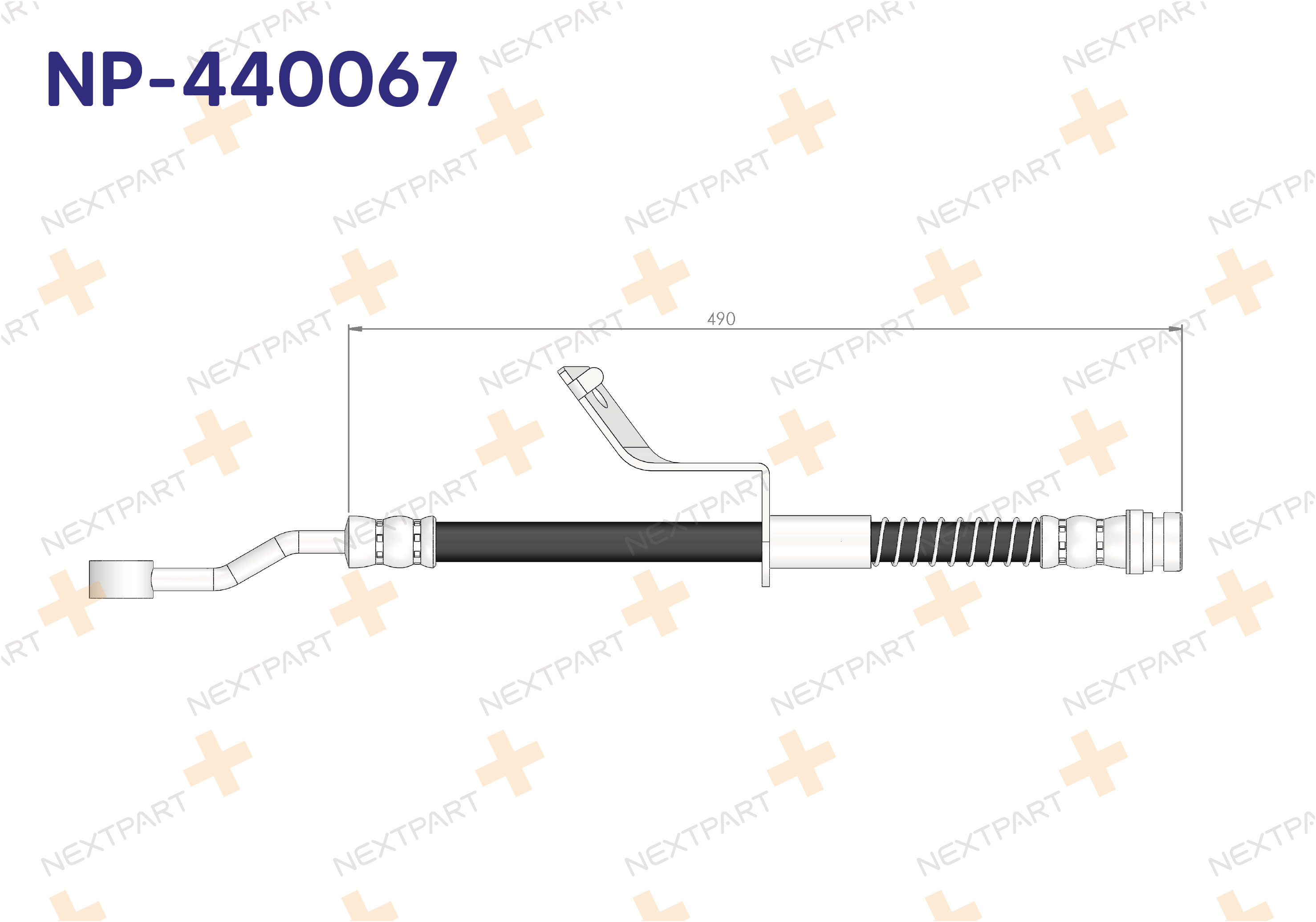 FREN HORTUMU ON SAG ACCENT BLUE 2012- - OEM: 58732-1R000 | Alt: 58732-1R000