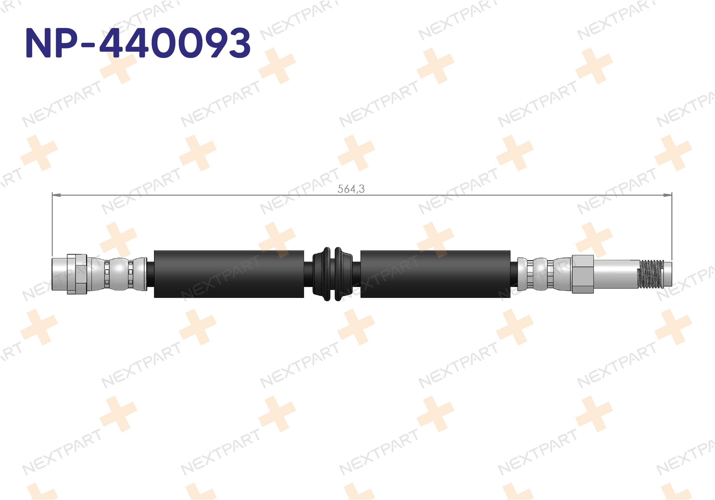 FREN HORTUMU ON TRANSPORTER T5 2003-2011 TRANSPORTER T6 2015- TRANSPORTER - OEM: 7H0611701B 7H0611701C | Alt: 7H0611701C 7H0611701D