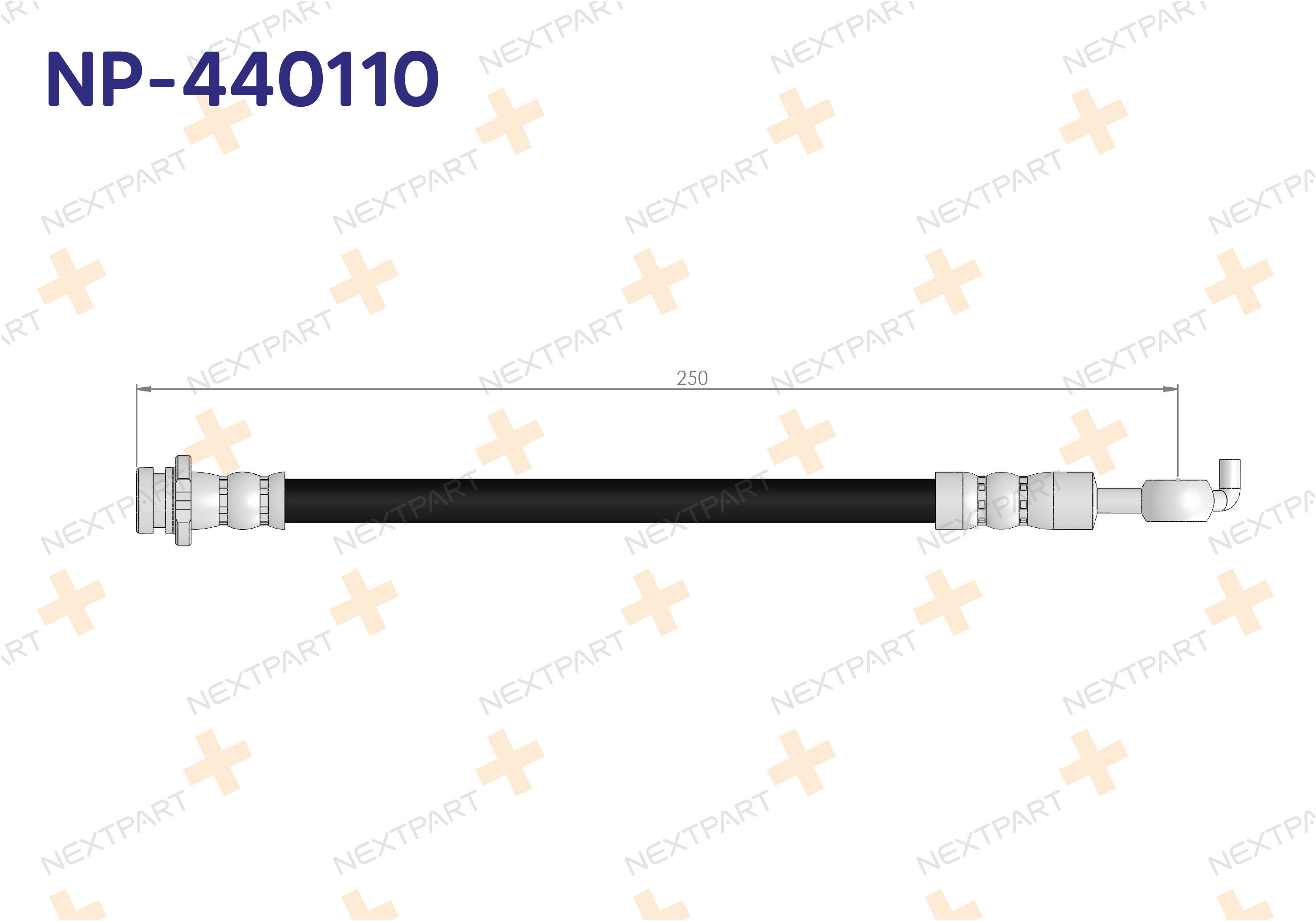 FREN HORTUMU ARKA SOL QASHQAI J10 2007-2014 - OEM: 803292812425 46210JD620 | Alt: SL6237 80821