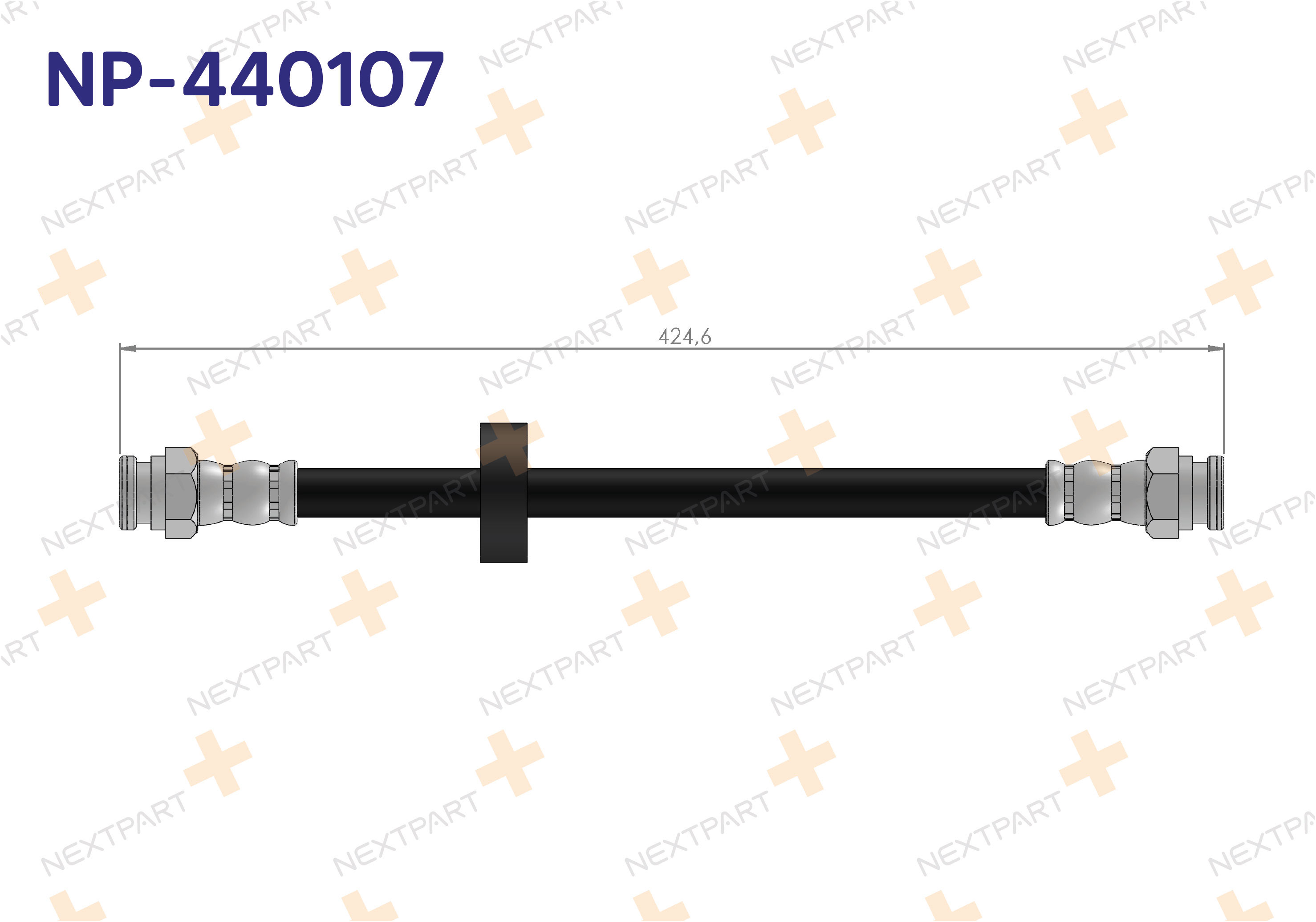 FREN HORTUMU ARKA CADDY II 1995-2004 CADDY - OEM: 6K9611776 400663330120 | Alt: 400663330120 6K9 611 776