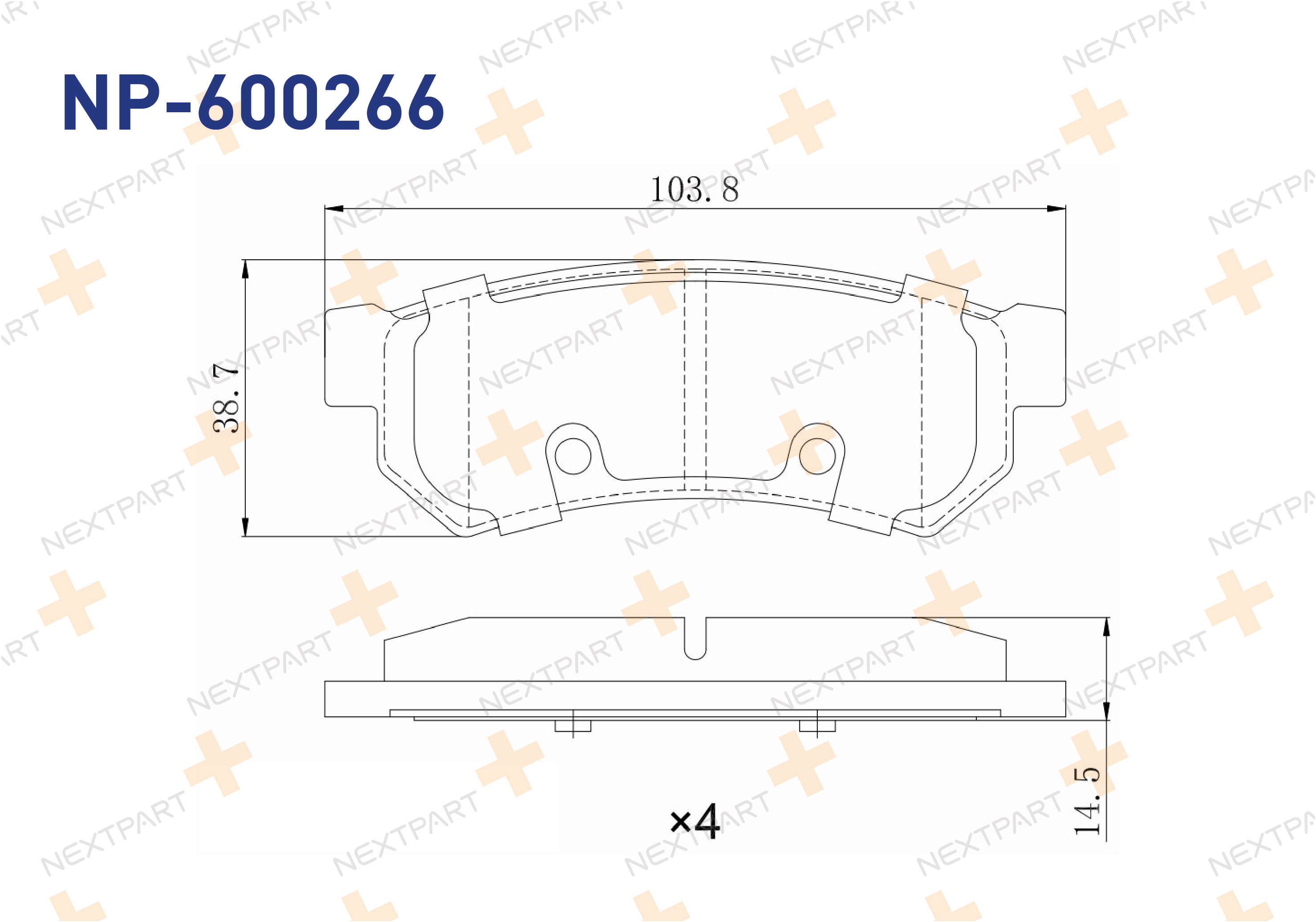 FREN BALATASI ARKA LACETTI (2005>) SPARK (M300) (2009>) LACETTI (2004>) NUBIRA (2003>) - OEM: 55500-85Z10 96800089 | Alt: LP2502 P10053