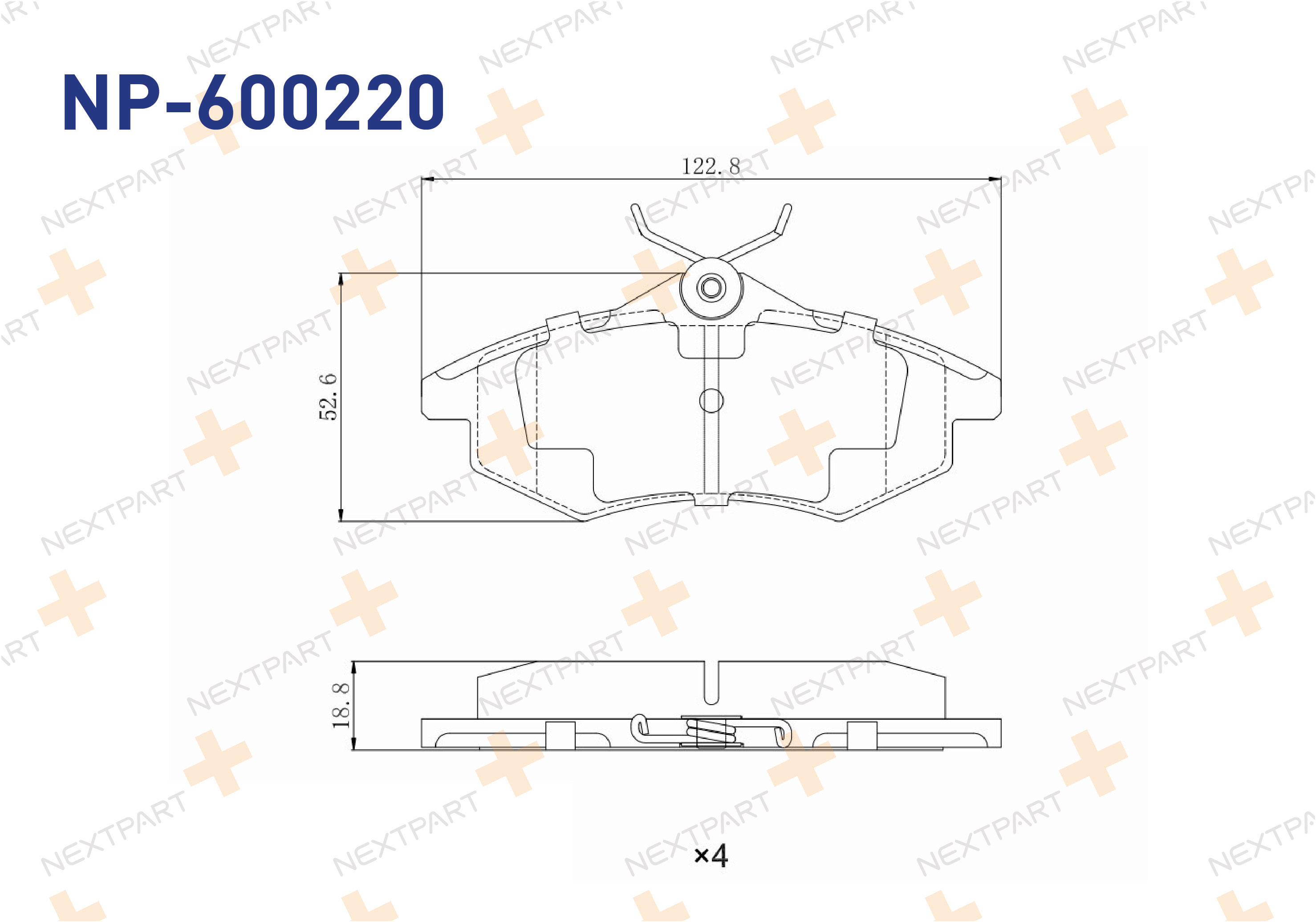 FREN BALATASI ON C2 (2003>) C3 (2002>2009) C2 C3 - OEM: 4252 36 4253 84 | Alt: 573083JC 088100