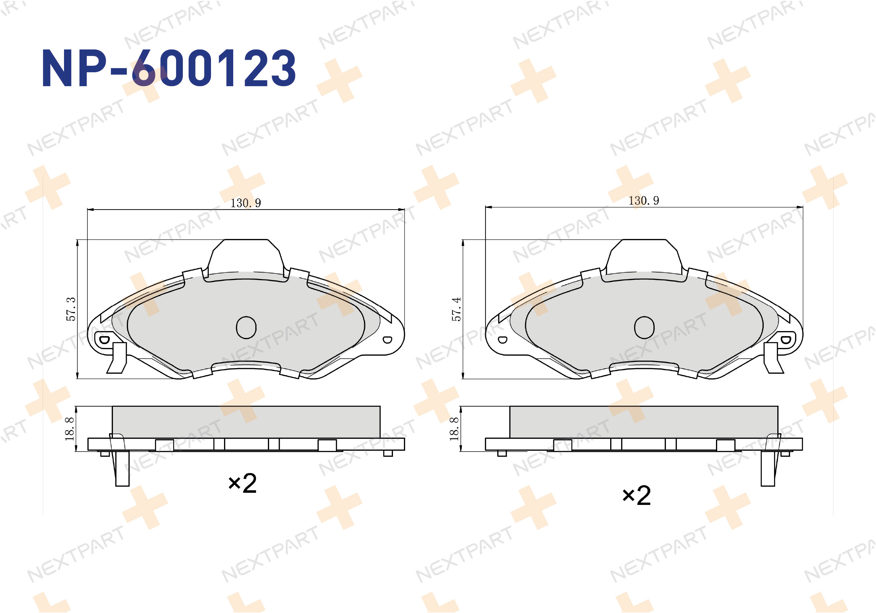 FREN BALATASI ON ESCORT CLASSIC (1998>2000) ESCORT VI (1992>1996) ESCORT VII (1995>2002) (TIRNAKLI) - OEM: 1048308 1048310 | Alt: 36709OE 37127