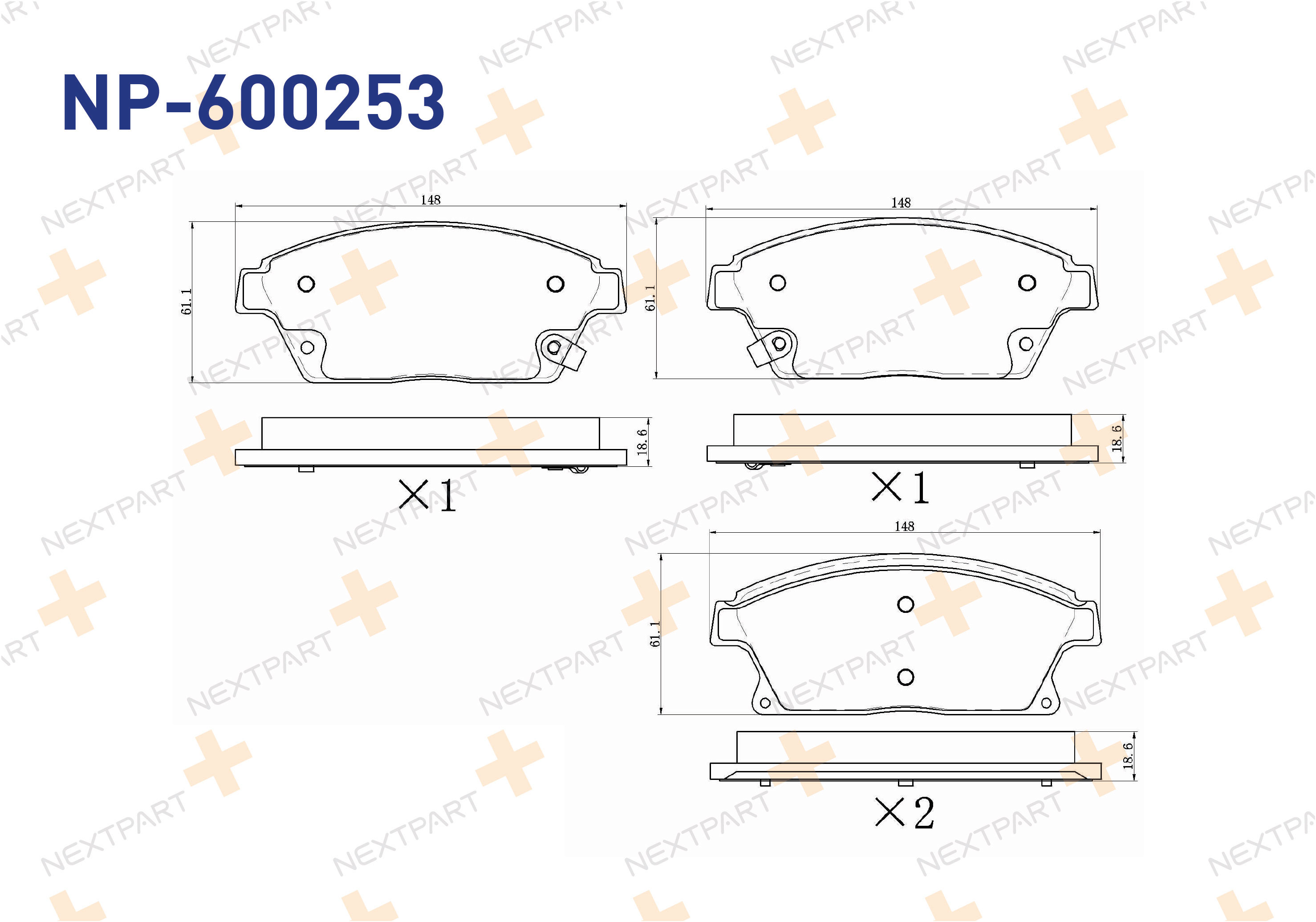 FREN BALATASI ON 16 JANT ASTRA J (2009>) ASTRA J GTC (2011>) MOKKA (2012>2018) ZAFIRA C (2011>) CRUZE (2009>) TRAX (2012>) CHARDE (2011>) ALTI DUZ OLAN TIP ASTRA ZAFIRA - OEM: 95516193 22799077 | Alt: DB2268 FDB4264W
