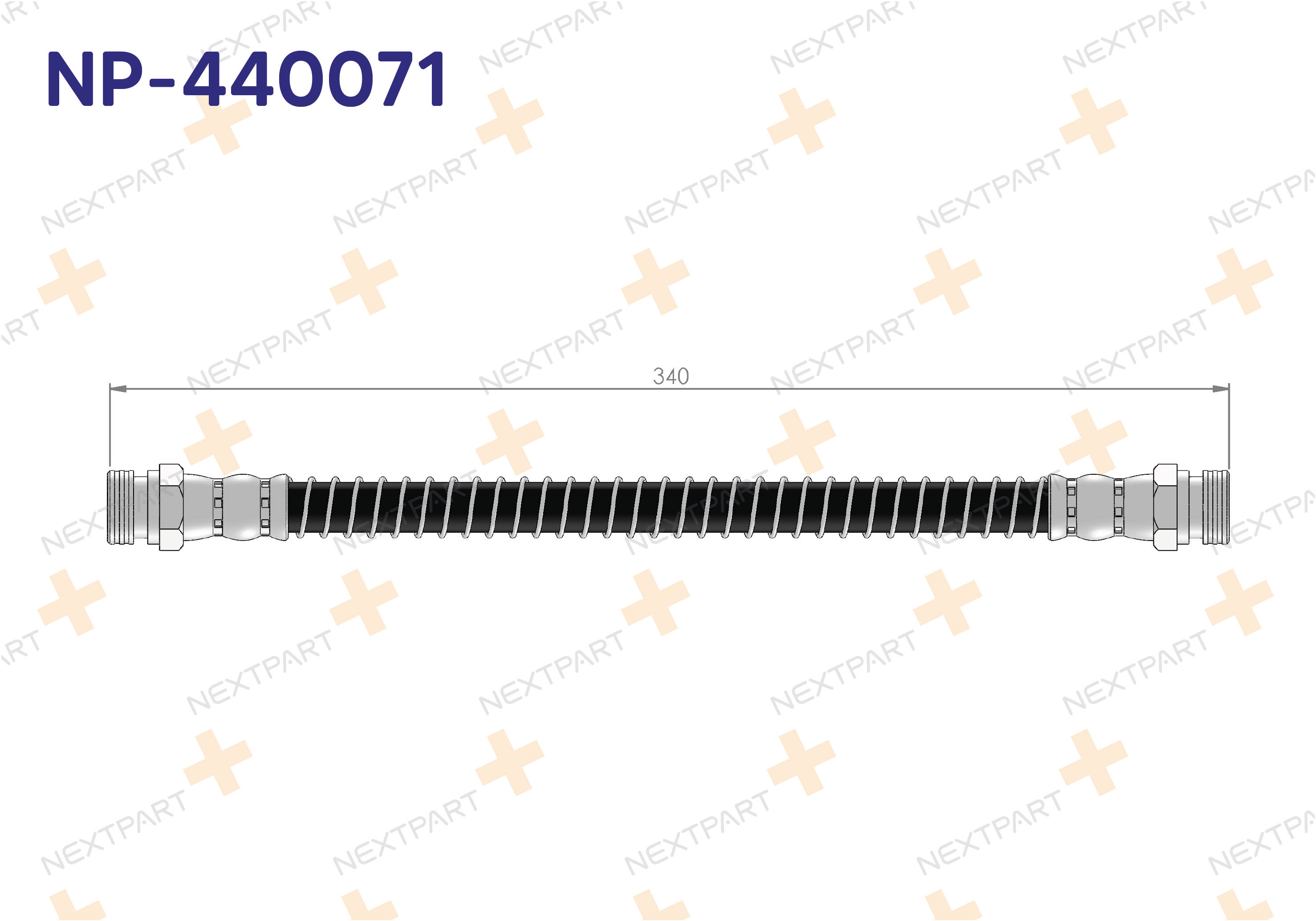 FREN HORTUMU ARKA H100 1993-2004 - OEM: 404702509646 58812 43001 | Alt: 173221B T30029