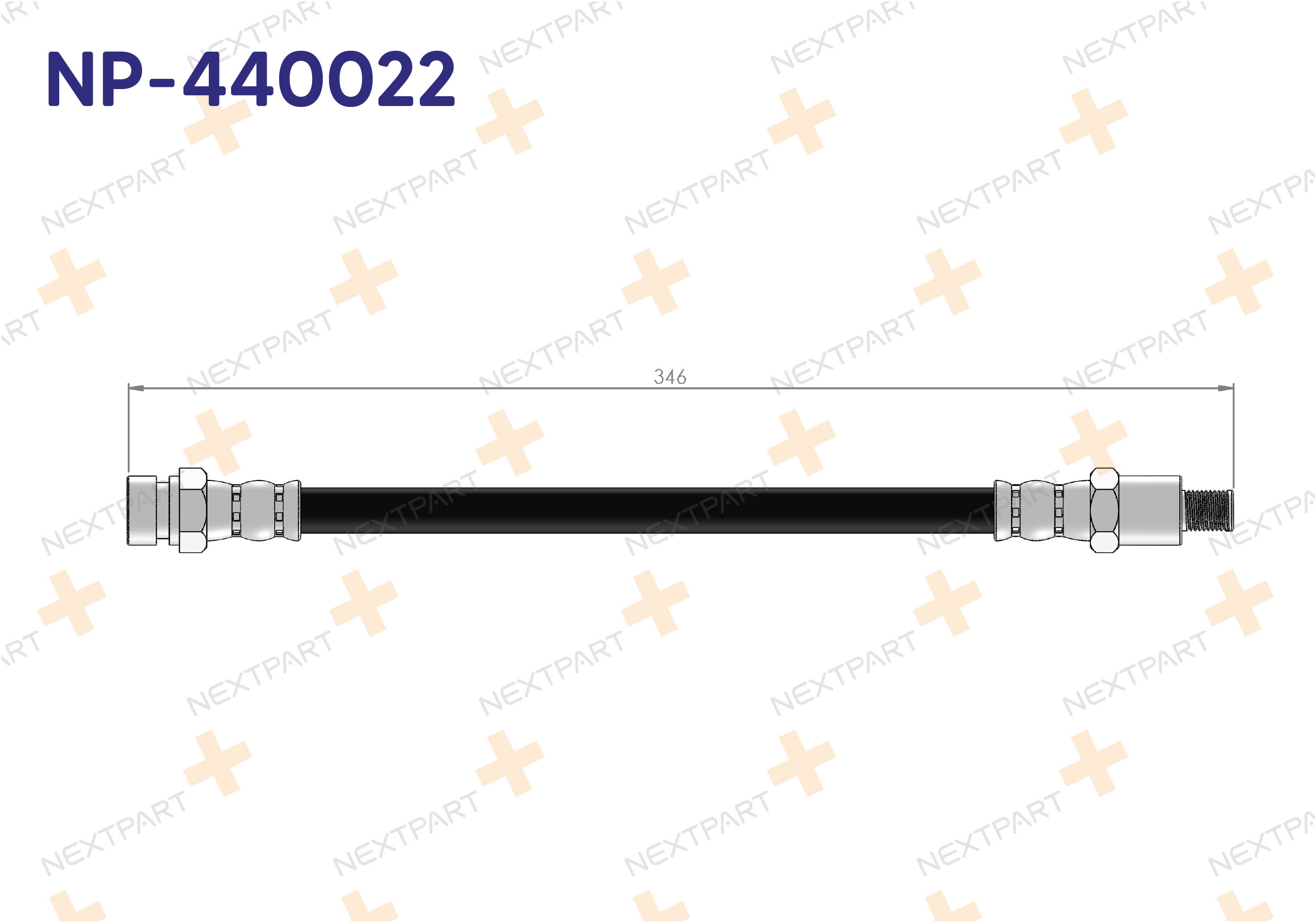 FREN HORTUMU ON R12 - OEM: 7700547538 7701348758 | Alt: 7701348758 7701454063
