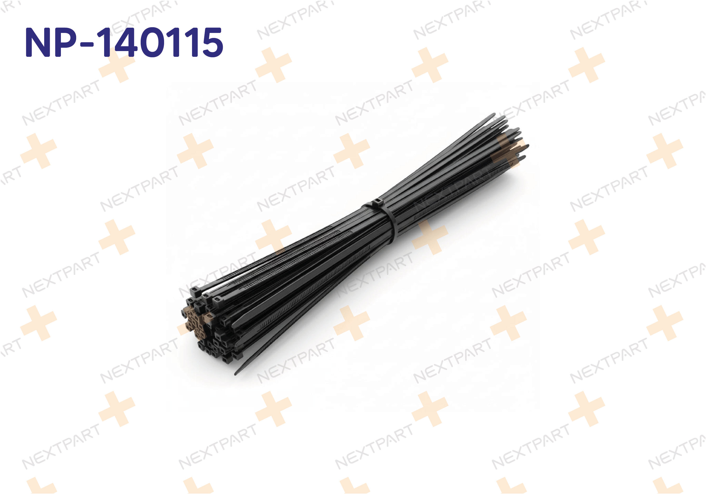PLASTIK CIRT KELEPCE SIYAH 3.6 X 370 - OEM: NP-140115 | Alt: NP-140115