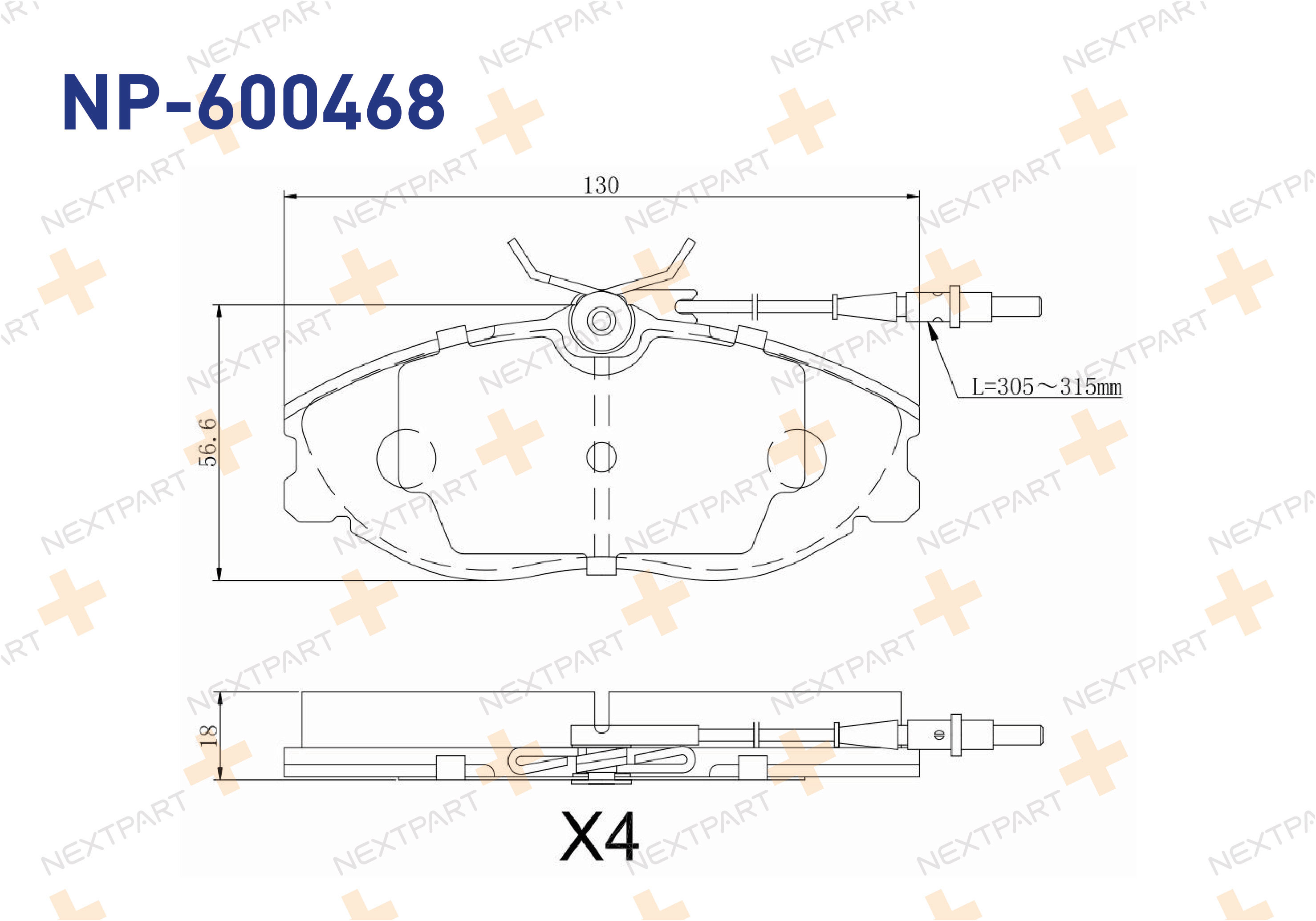 FREN BALATASI ON 306 (1993>2003) 406 (1995>2005) XSARA (1998>2005) ZX (1991>1998) FISLI - OEM: 4251.43 E 172 522 | Alt: 571898J 32222