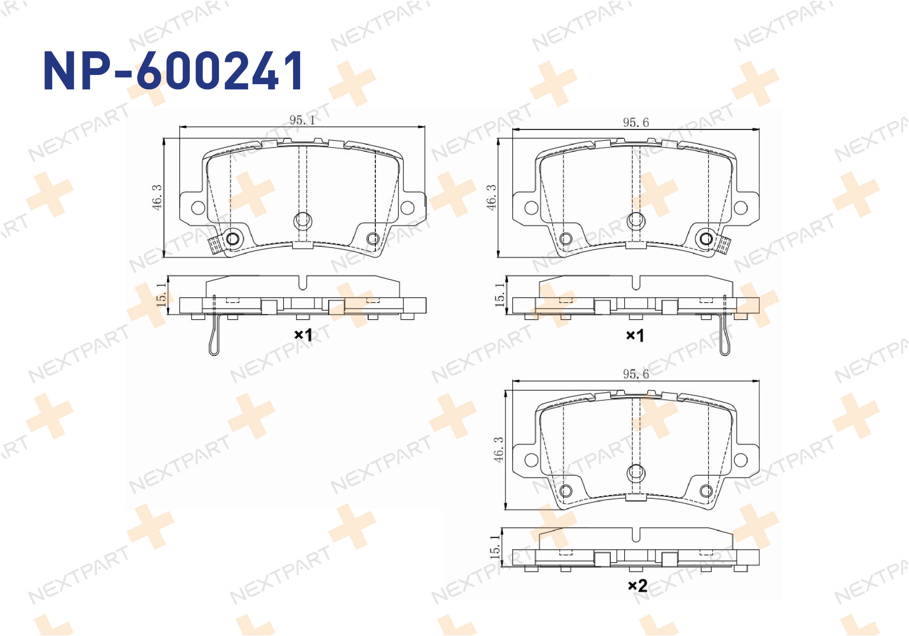 FREN BALATASI ARKA CIVIC IX (2012>) CIVIC VIII (2005>) CIVIC - OEM: 43022-SMG-E00 43022-SMG-E01 | Alt: T1569 BL2503B1
