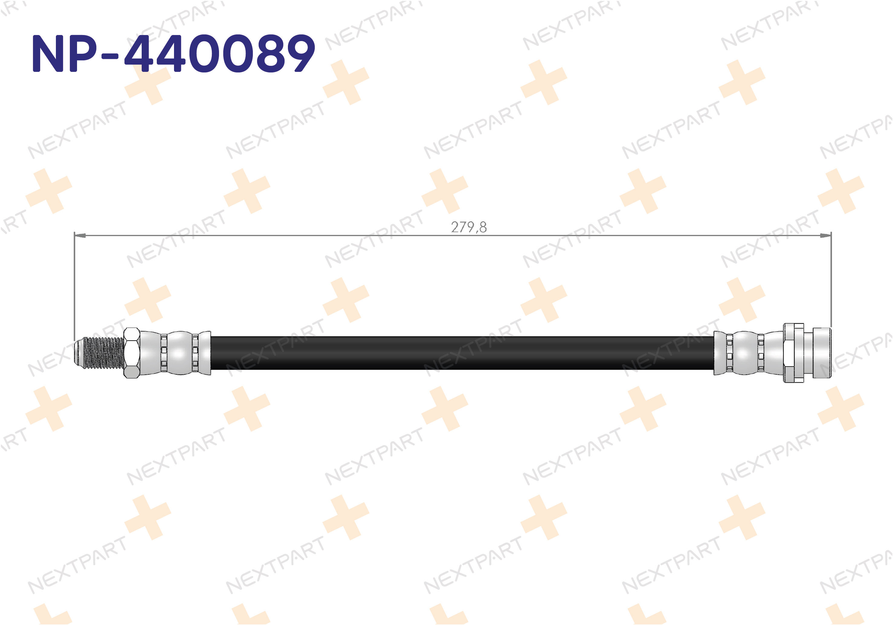 FREN HORTUMU ARKA TEK TEKER TRANSIT V347 2006-2009 TRANSIT - OEM: 332293826837 1371521 | Alt: SL5991 HOS3794