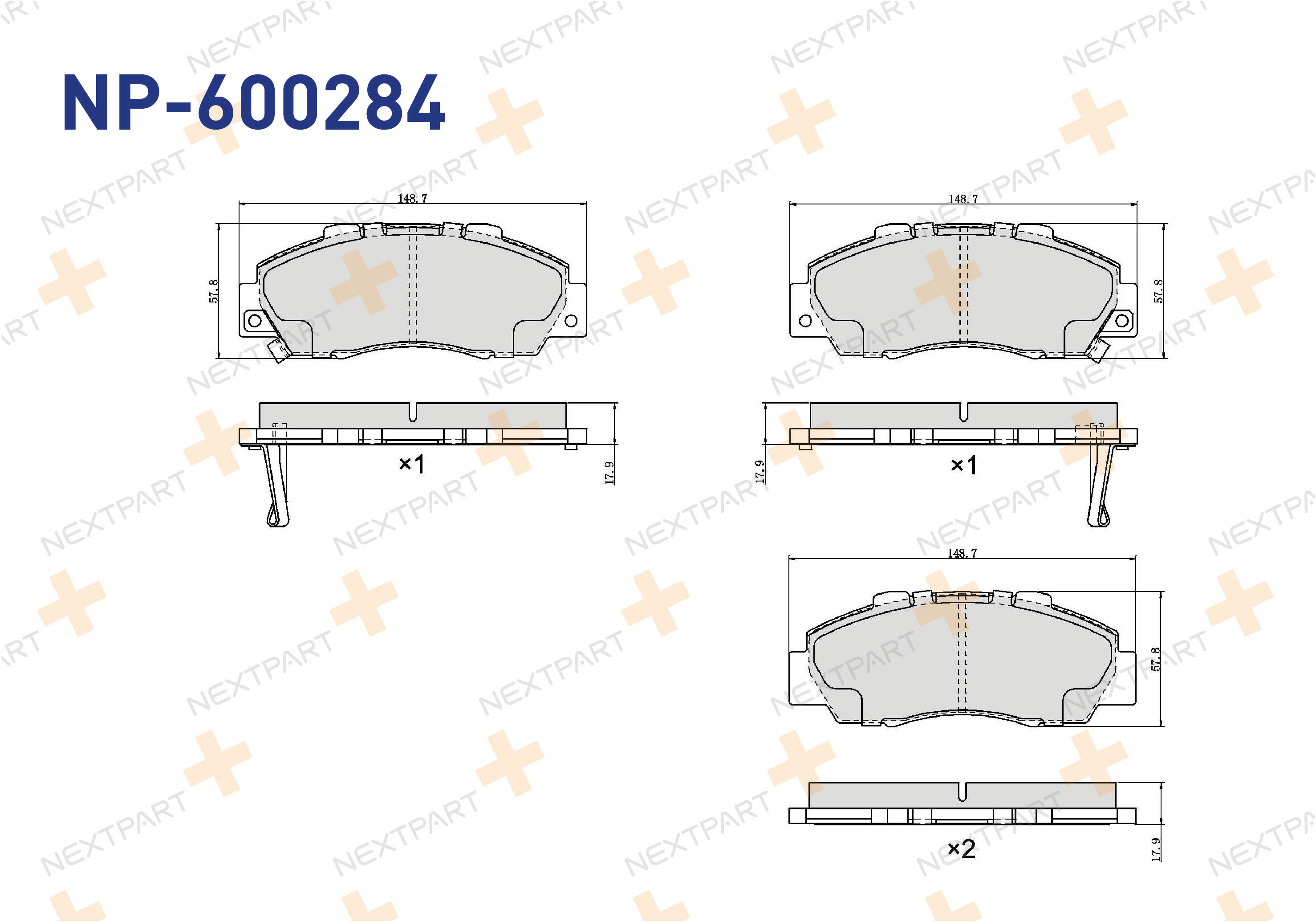 FREN BALATASI ON ACCORD IV (1989>1993) ACCORD V (1993>1998) ACCORD VI (1997>2003) CR-V I (1995>2002) HR-V (1999>2014) INTEGRA (1993>2001) LEGEND II (1991>1996) LEGEND III (1996>2006) LEGEND IV (2006> ACCORD CR-V - OEM: 45022-SX0-J01 45022-SLR-G02 | Alt: SP203 05P472