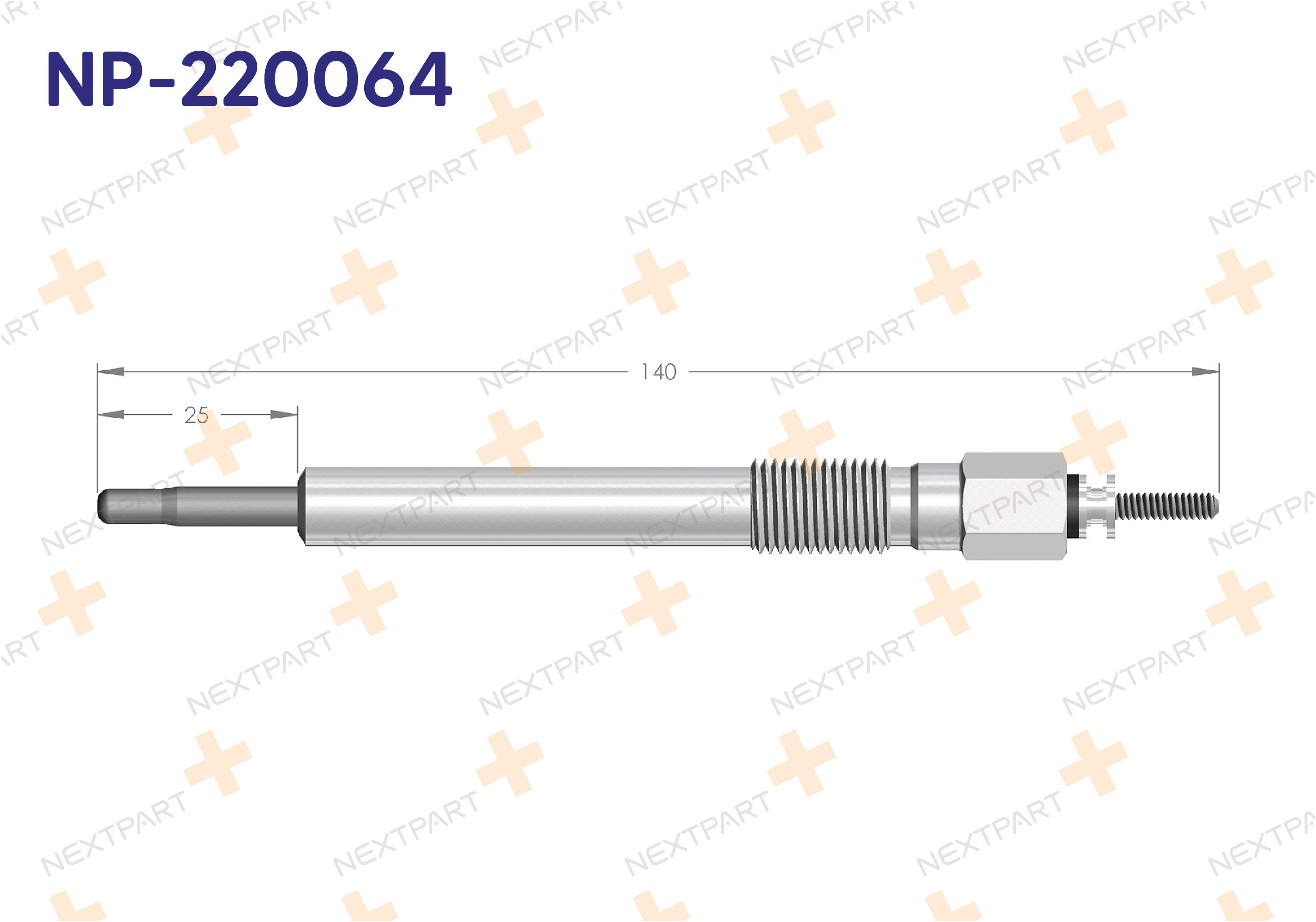KIZDIRMA BUJISI D-MAX 3.0 DITD 2002-2012 - OEM: 89 417 515 81 401442710500 | Alt: 0 250 202 065 F 005 X04 828