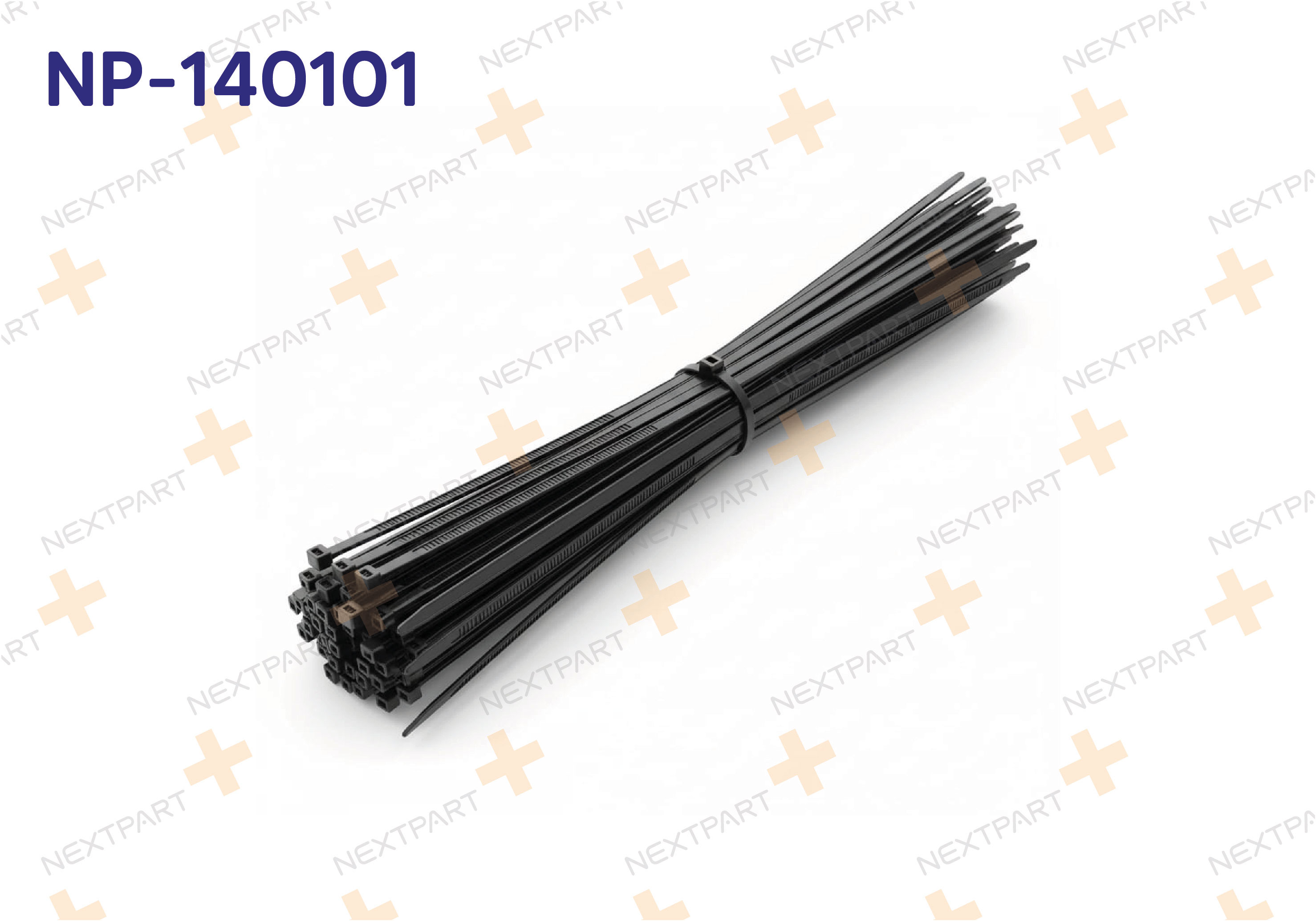 PLASTIK CIRT KELEPCE SIYAH 2,5 X 100 - OEM: NP-140101 | Alt: NP-140101