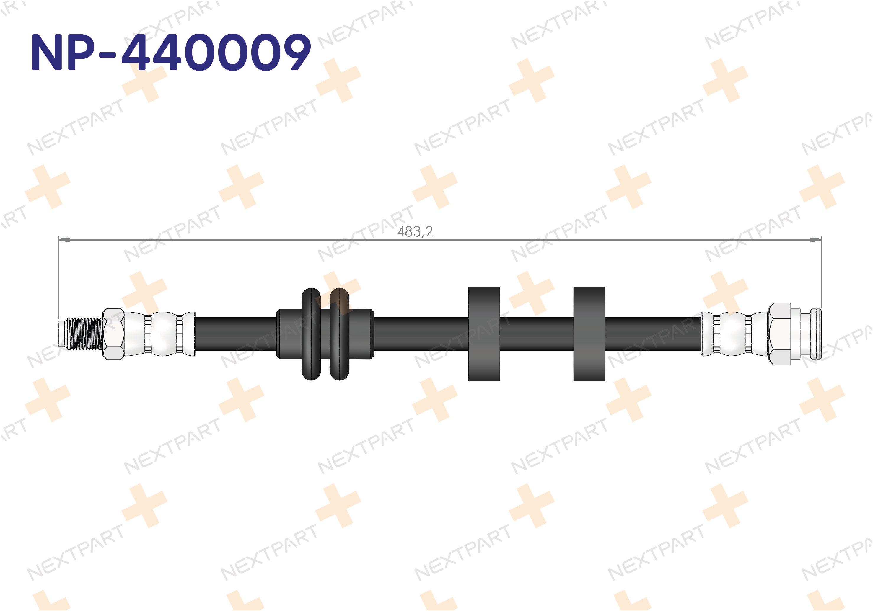 FREN HORTUMU ON ALBEA 2003- PALIO 1996-2005 - OEM: 46448474 4644874 | Alt: SL4977 8606
