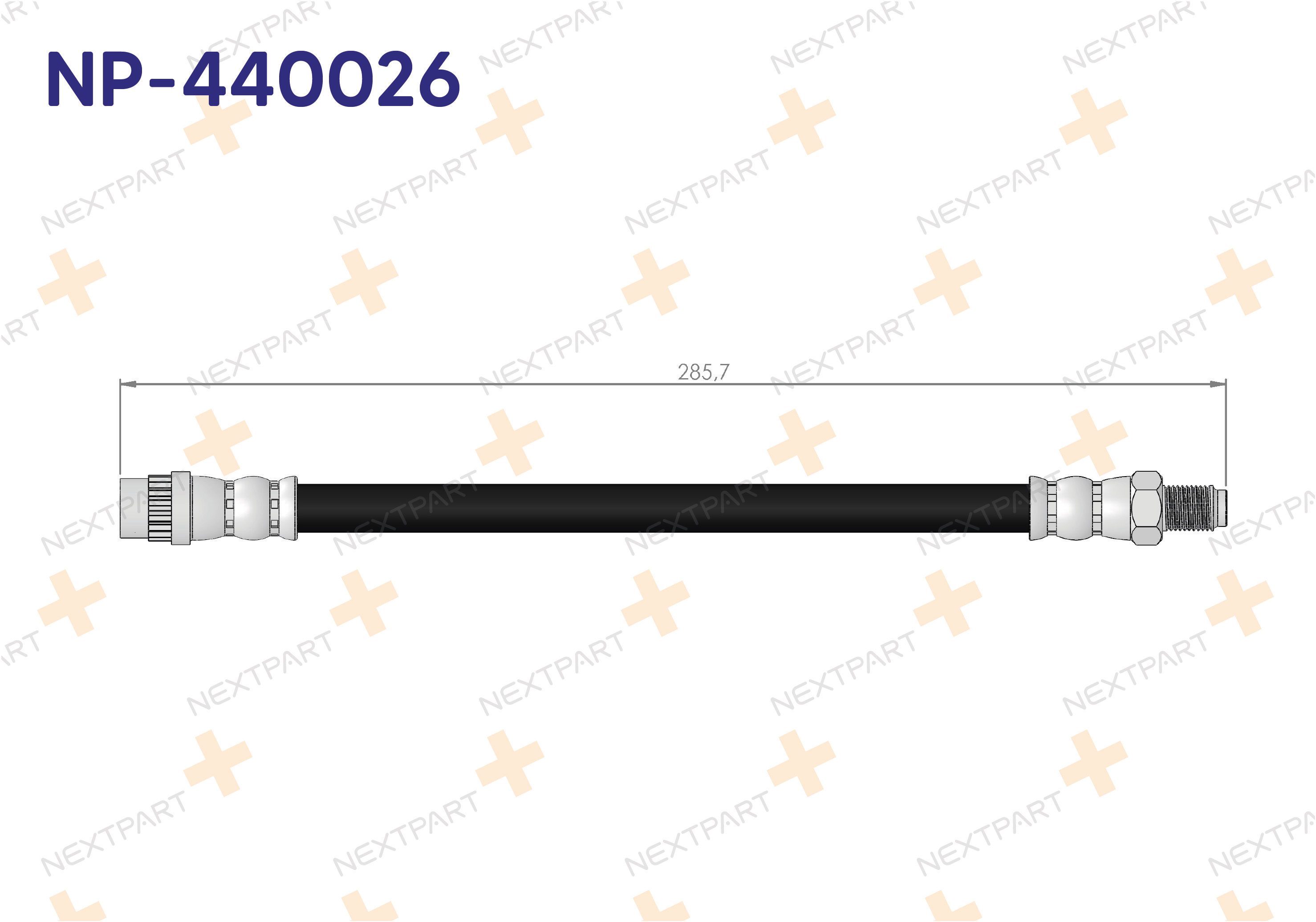 FREN HORTUMU ON R19 - OEM: 7704003958 6025307608 | Alt: 101-00-838 A70-1083