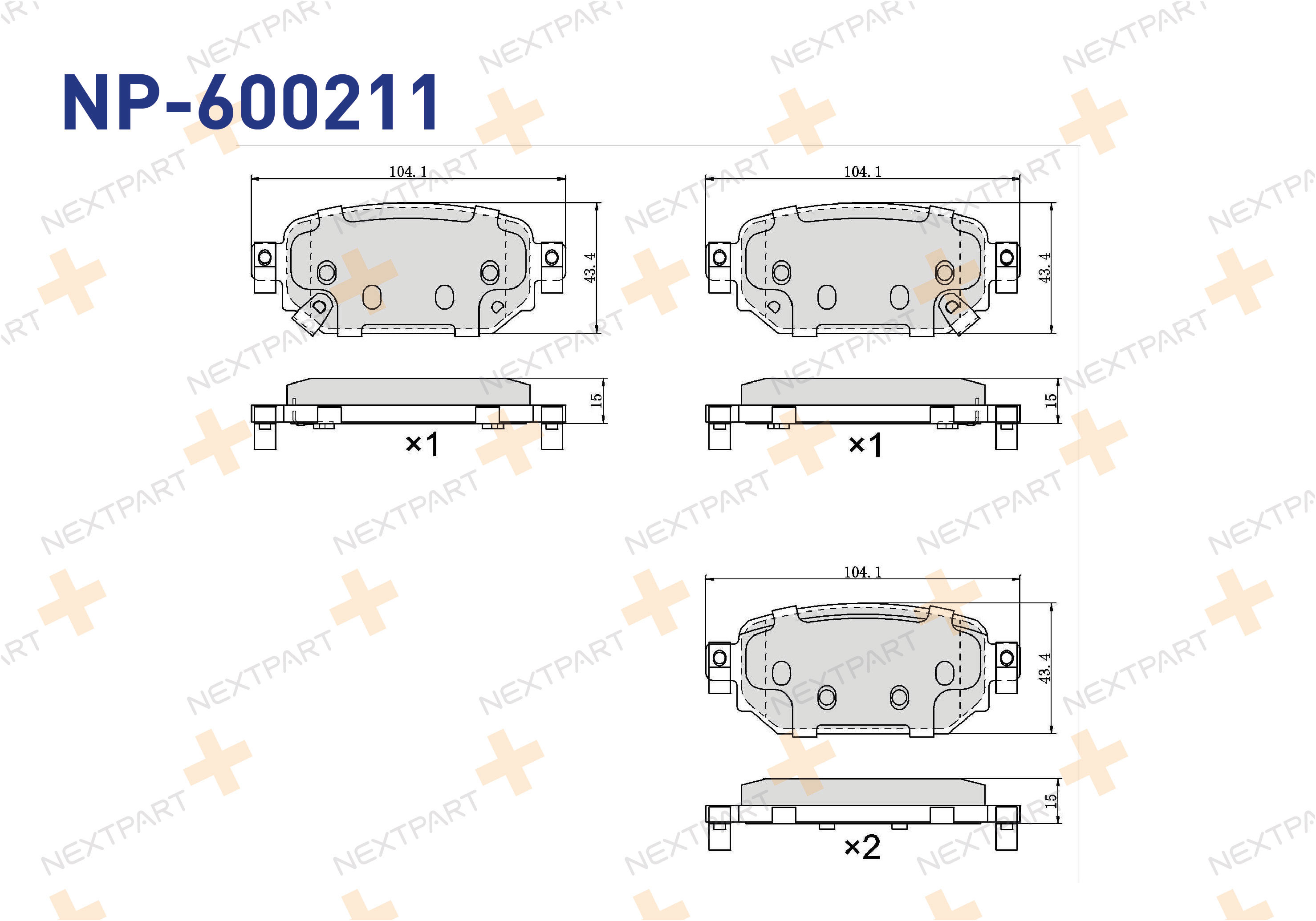 FREN BALATASI ARKA MAZDA 3 (2013>) - OEM: BAY02643ZA BAY02643ZB | Alt: 35169 9005224