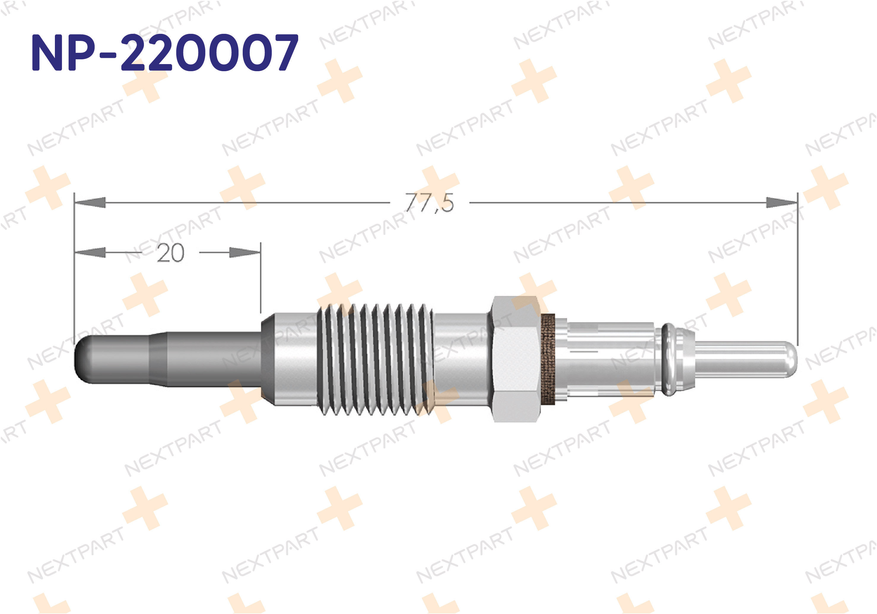 KIZDIRMA BUJISI DOBLO 1.9 - OEM: 71735464 401442706117 | Alt: 0 250 201 053 GLP045