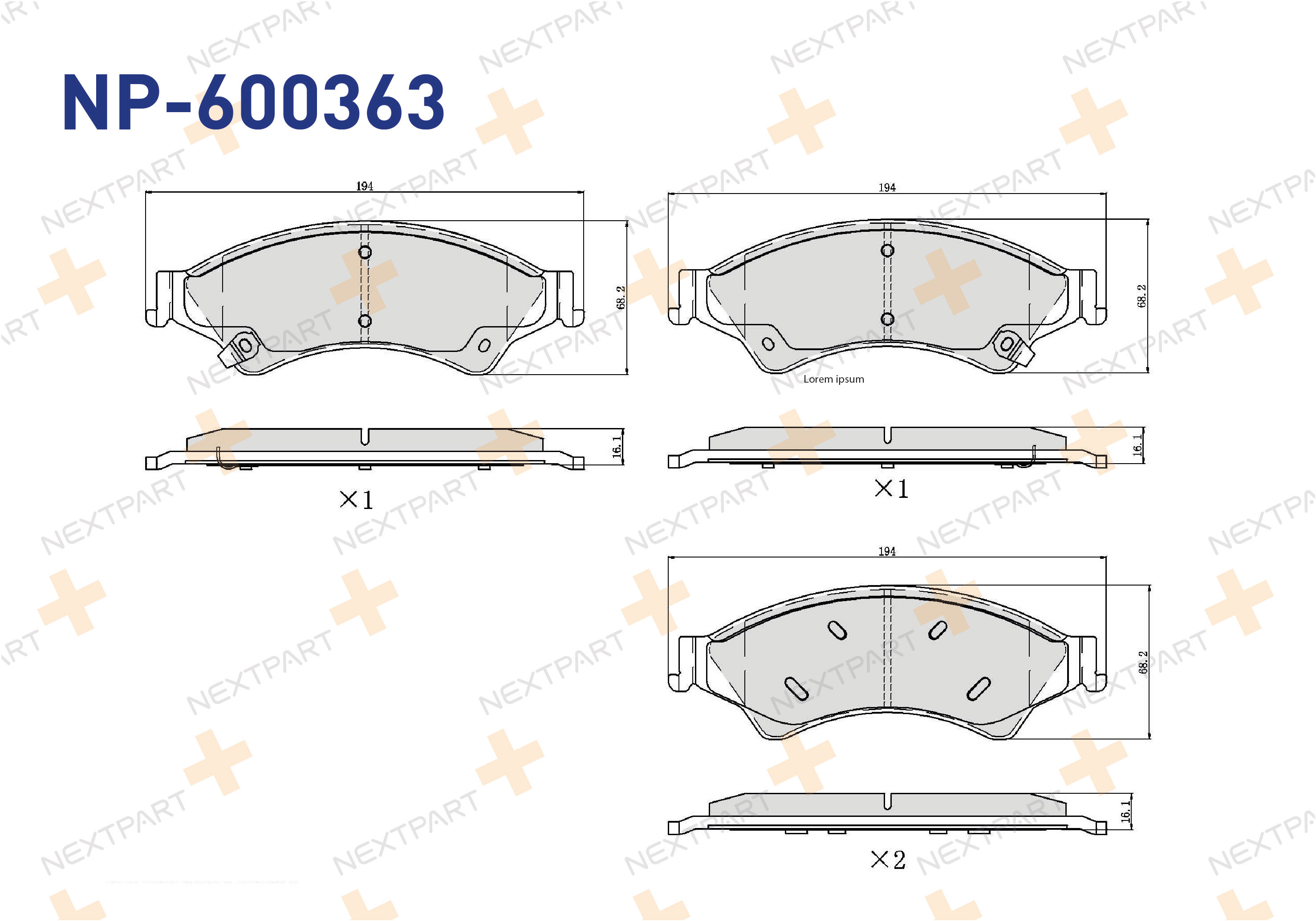 FREN BALATASI ON RANGER (2011>) RANGER (2018>) BT-50 (2006>2015) 4×4 - OEM: 1723538 | Alt: 1723538
