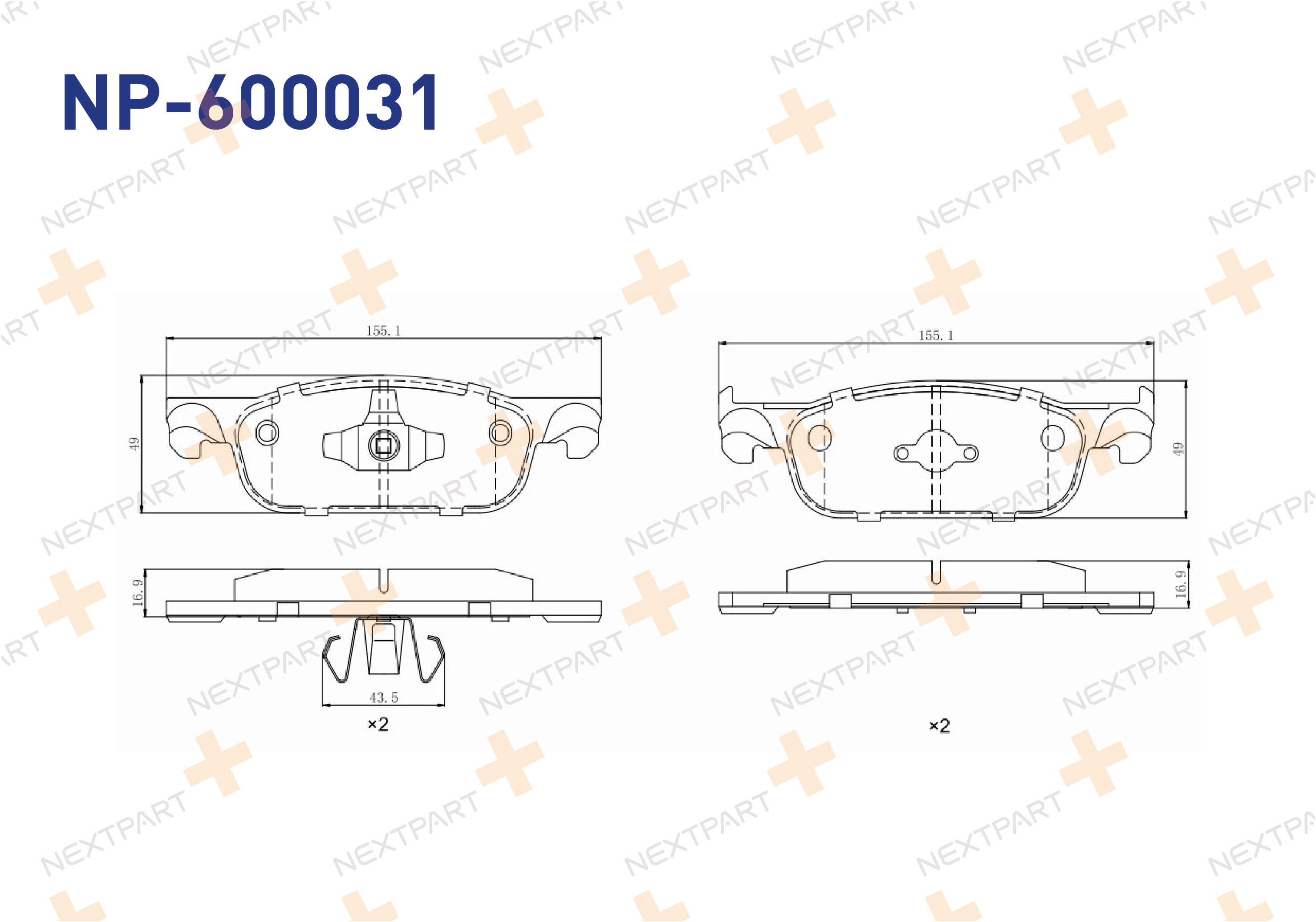 FREN BALATASI ON CLIO IV (2012>) TWINGO III (2014>) LOGAN 2 (2012>) SANDERO 2 (2012>) 155MM BUYUK TIP CLIO - OEM: 41 06 046 82R 41 06 055 36R | Alt: 35138 BPRE-1023