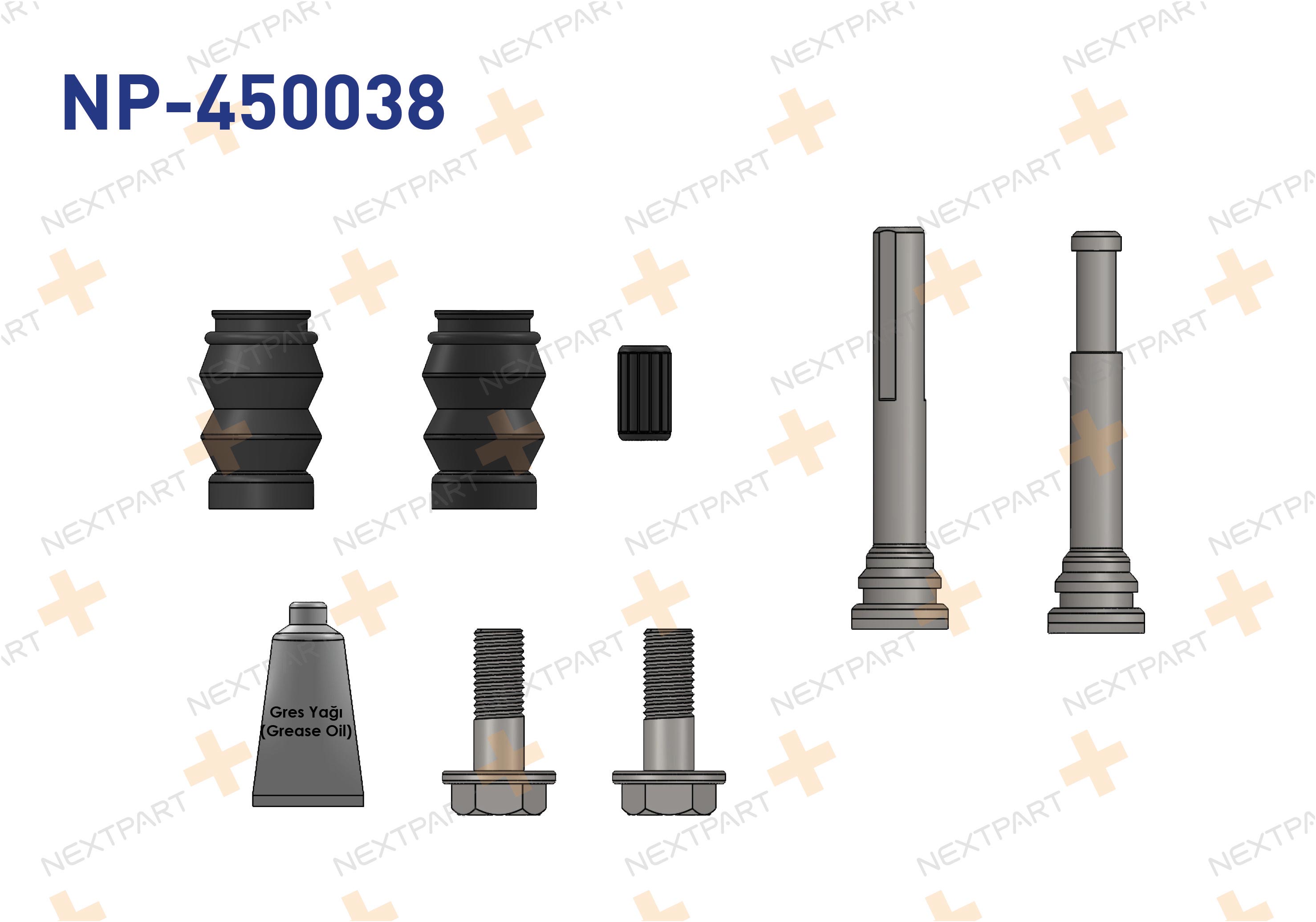 FREN KALIPER TAMIR TAKIMI CIVATALI ON EGEA 2015- - OEM: 0515.R4 0515.P7 | Alt: 0515.P7 77364641