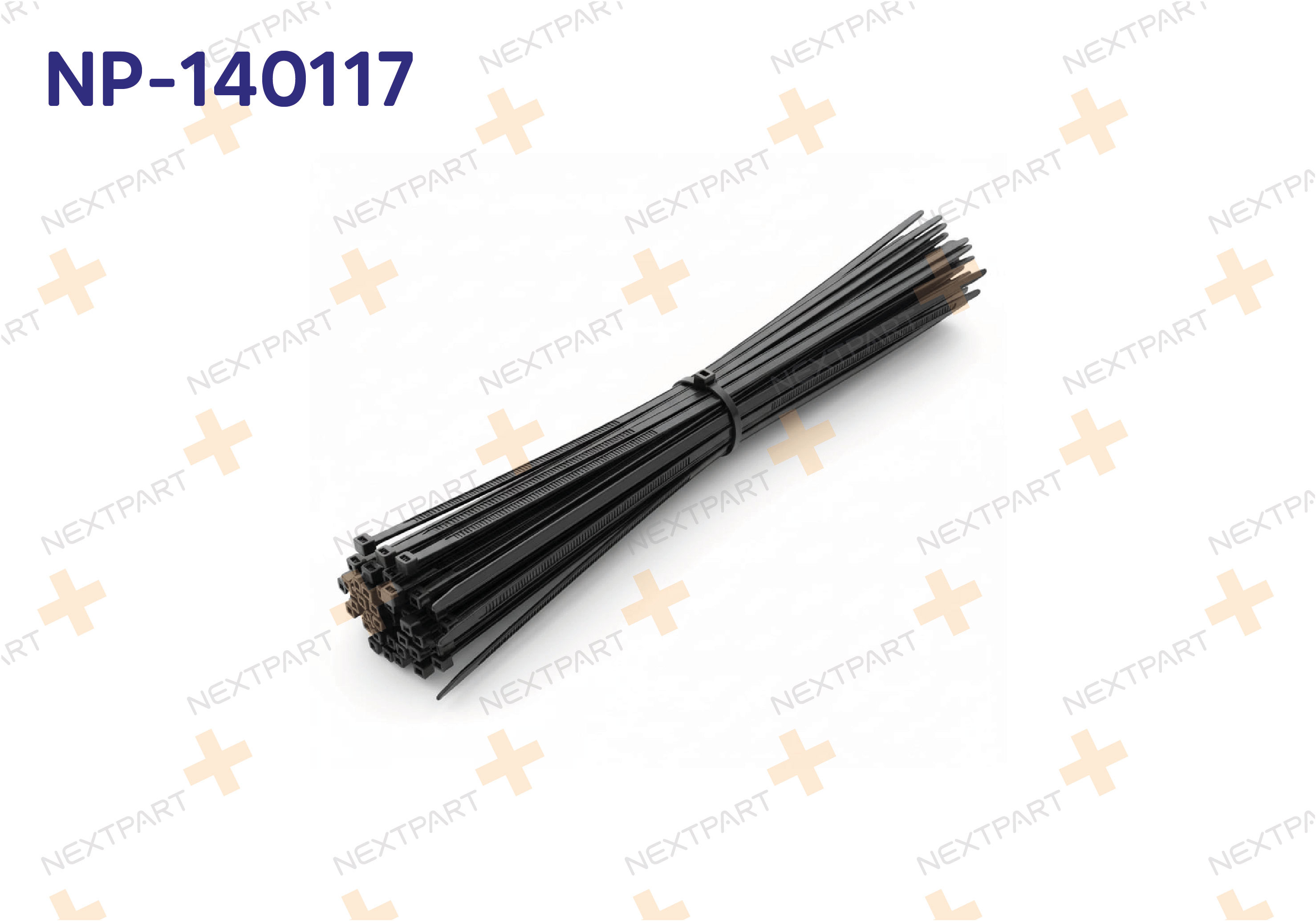 PLASTIK CIRT KELEPCE SIYAH 4.8 X 200 - OEM: NP-140117 | Alt: NP-140117