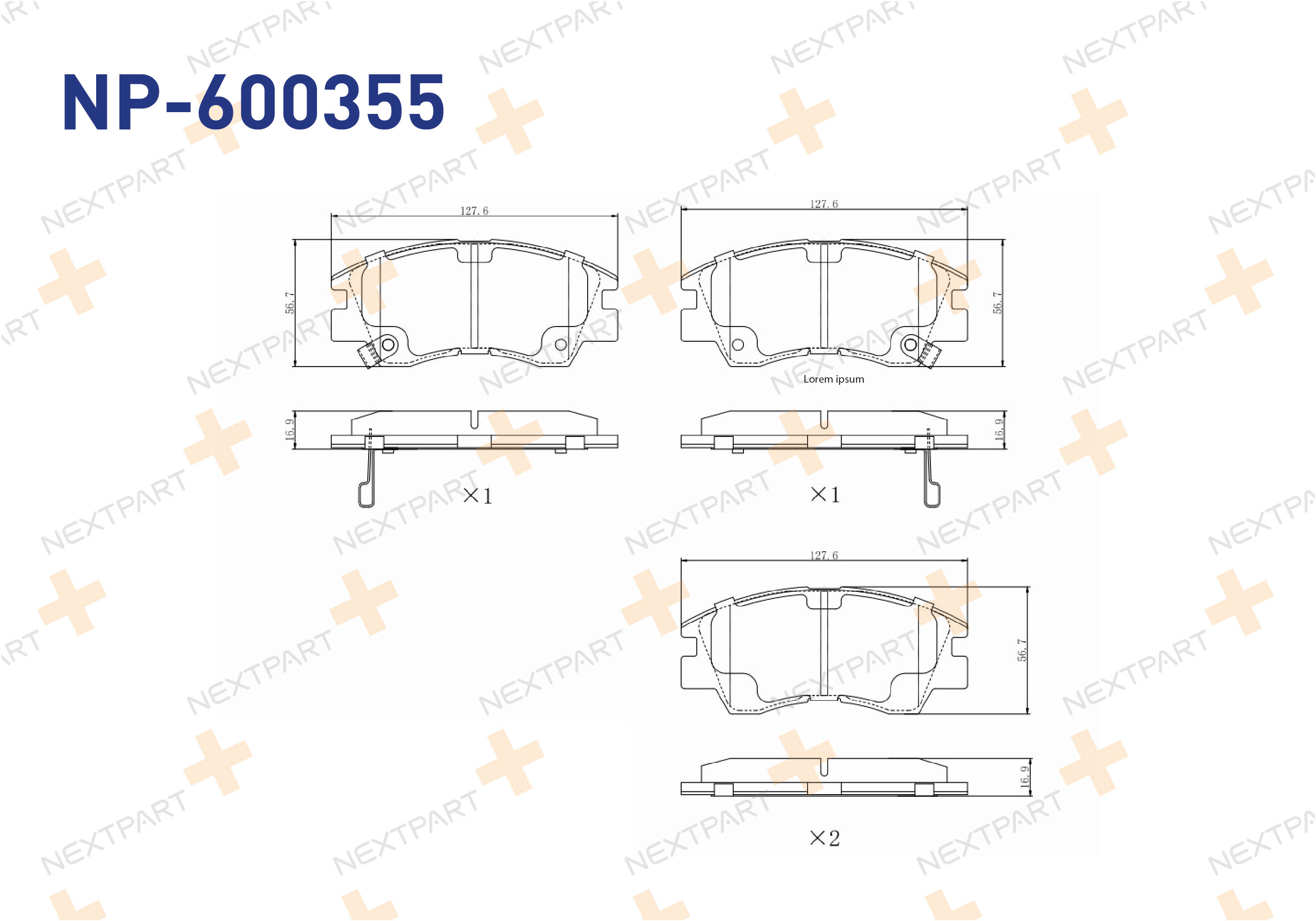 FREN BALATASI ON L200 (1986>1996) L300 I (1980>1987) L300 II (1986>2013) PAJERO I (1982>1991) - OEM: MB500812 MB500815 | Alt: 26186 TAR556
