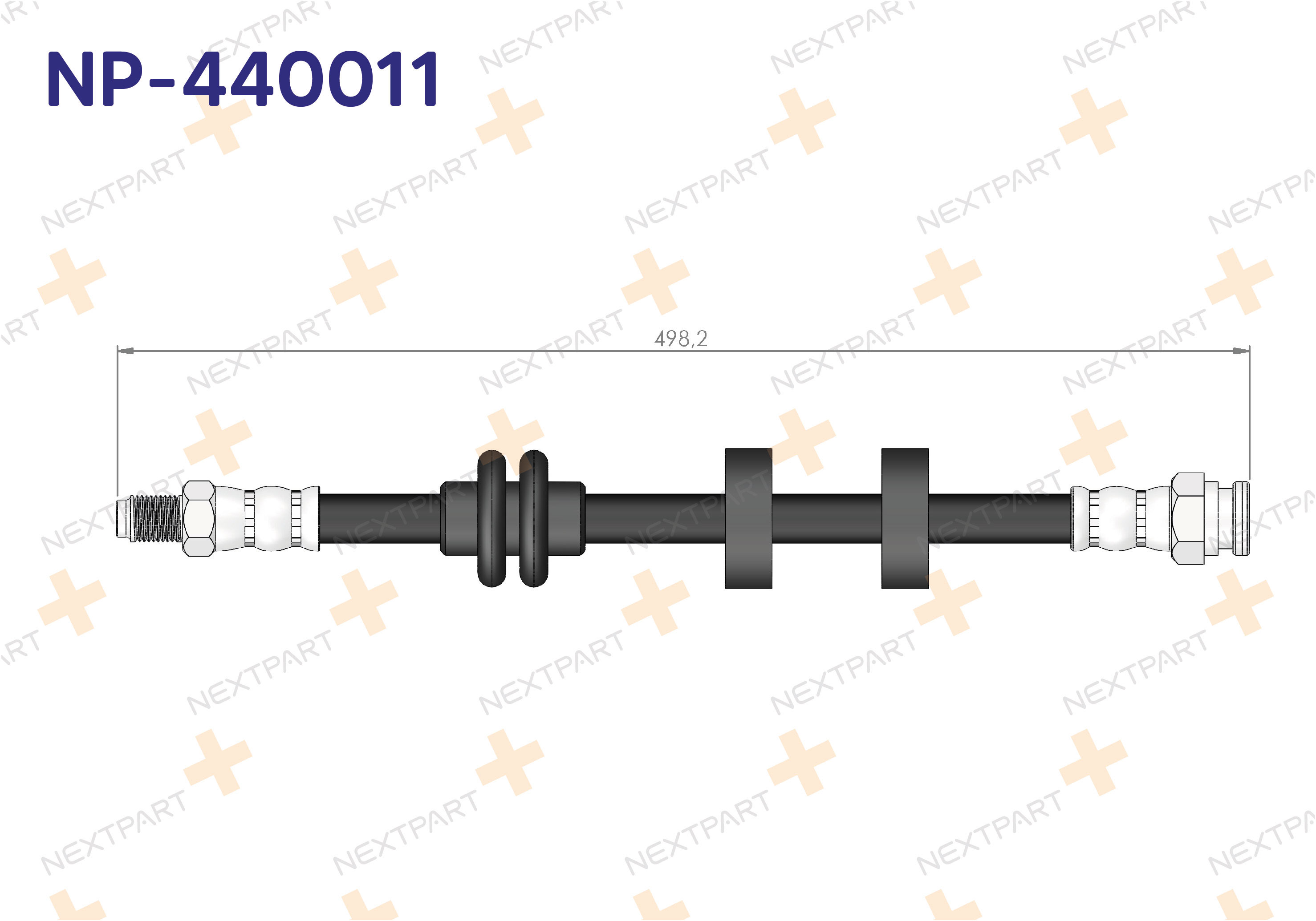 FREN HORTUMU ON DOBLO 2001-2010 - OEM: 46738613 400663311013 | Alt: 400663311013 330698