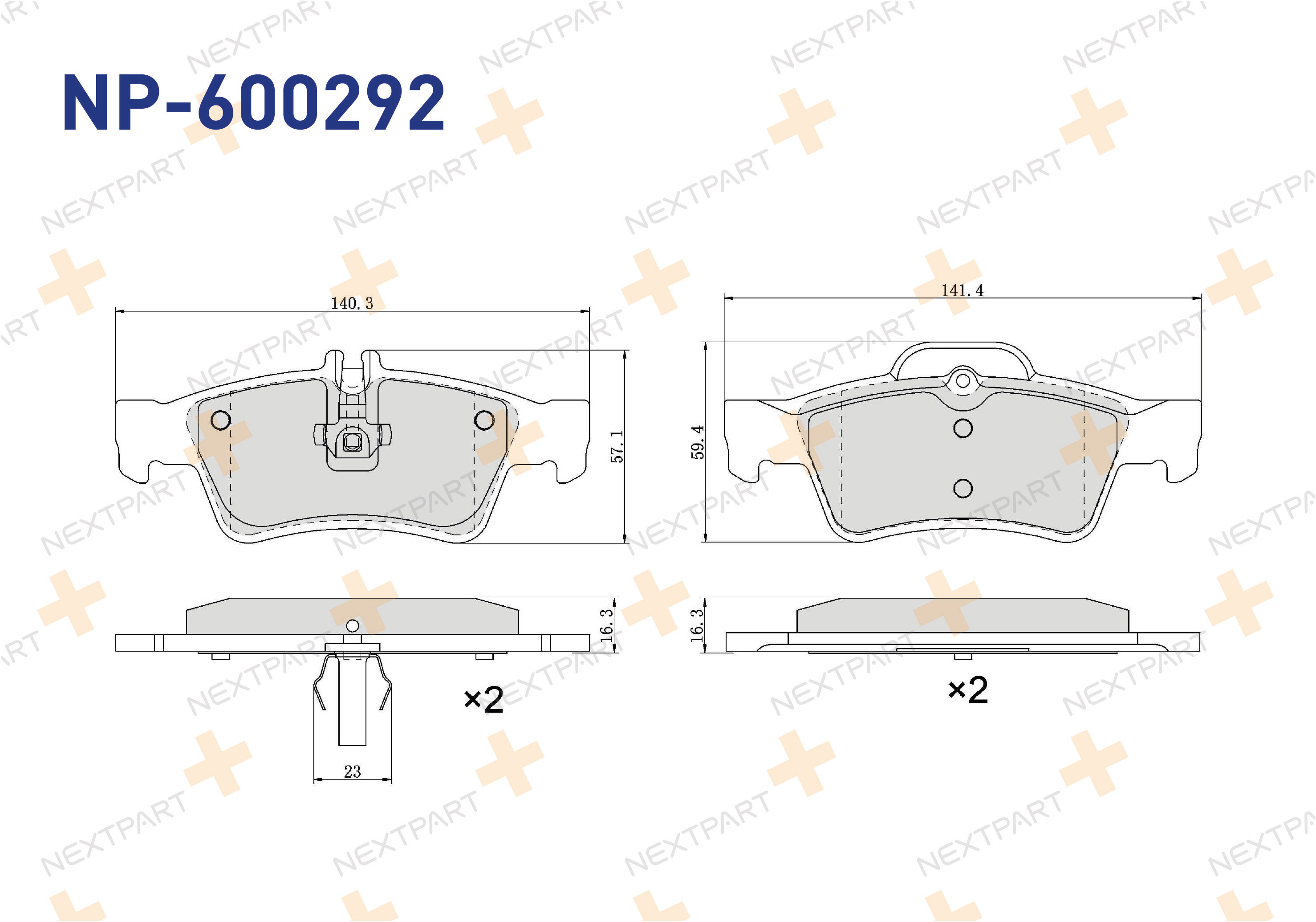 FREN BALATASI ARKA CLS-SERISI (C218) (2011>) CLS-SERISI (C219) (2004>2011) CLS-SERISI SHOOTING BRAKE (X218) (2012>) C-SERISI (S203) (2001>2007) E-SERISI (S212) (2009>) E-SERISI (VF211) E 270 (2006> - OEM: 000 423 02 30 A 005 420 94 20 | Alt: 13047071712 13046071712